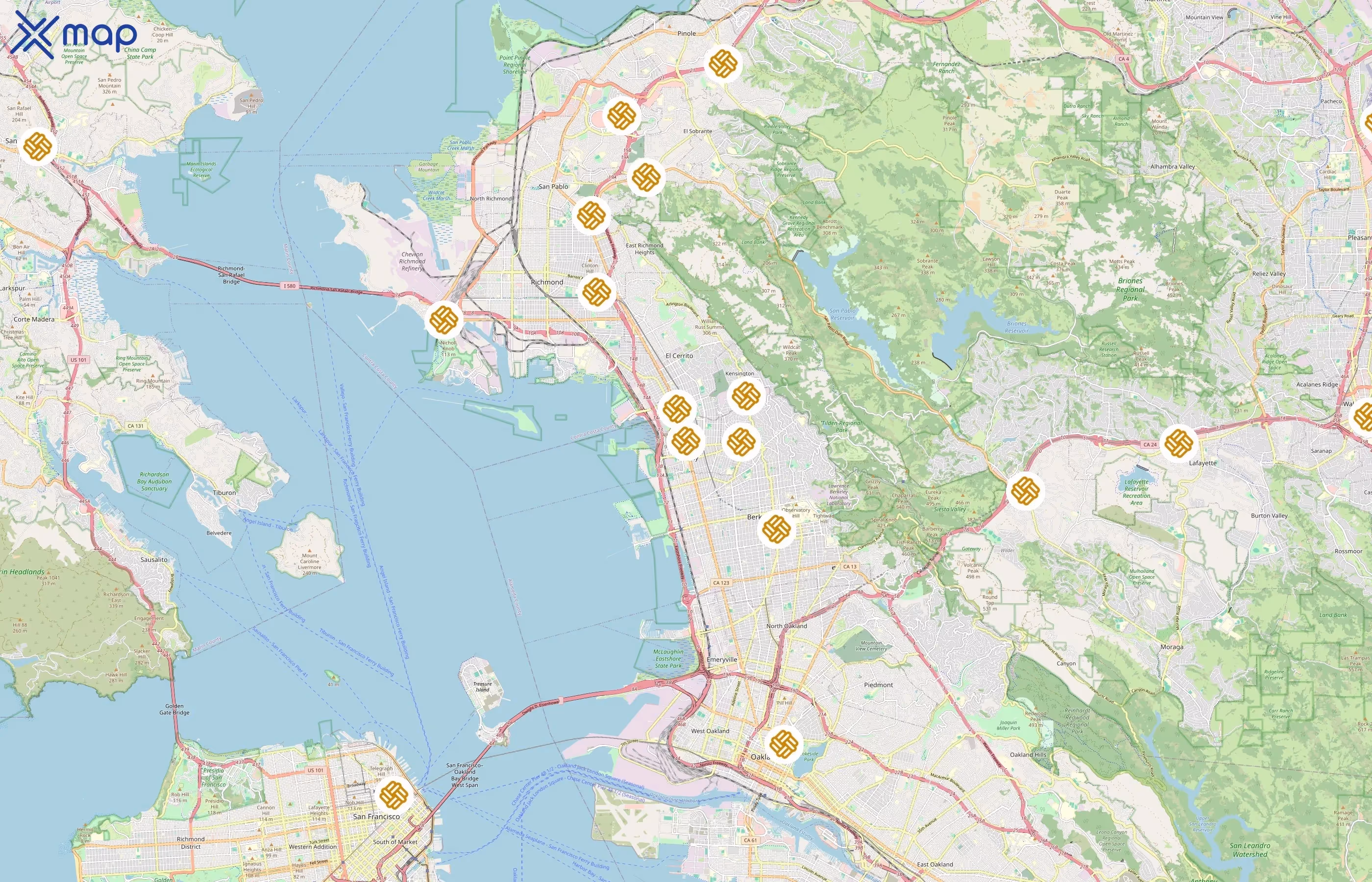Mechanics Bank area coverage