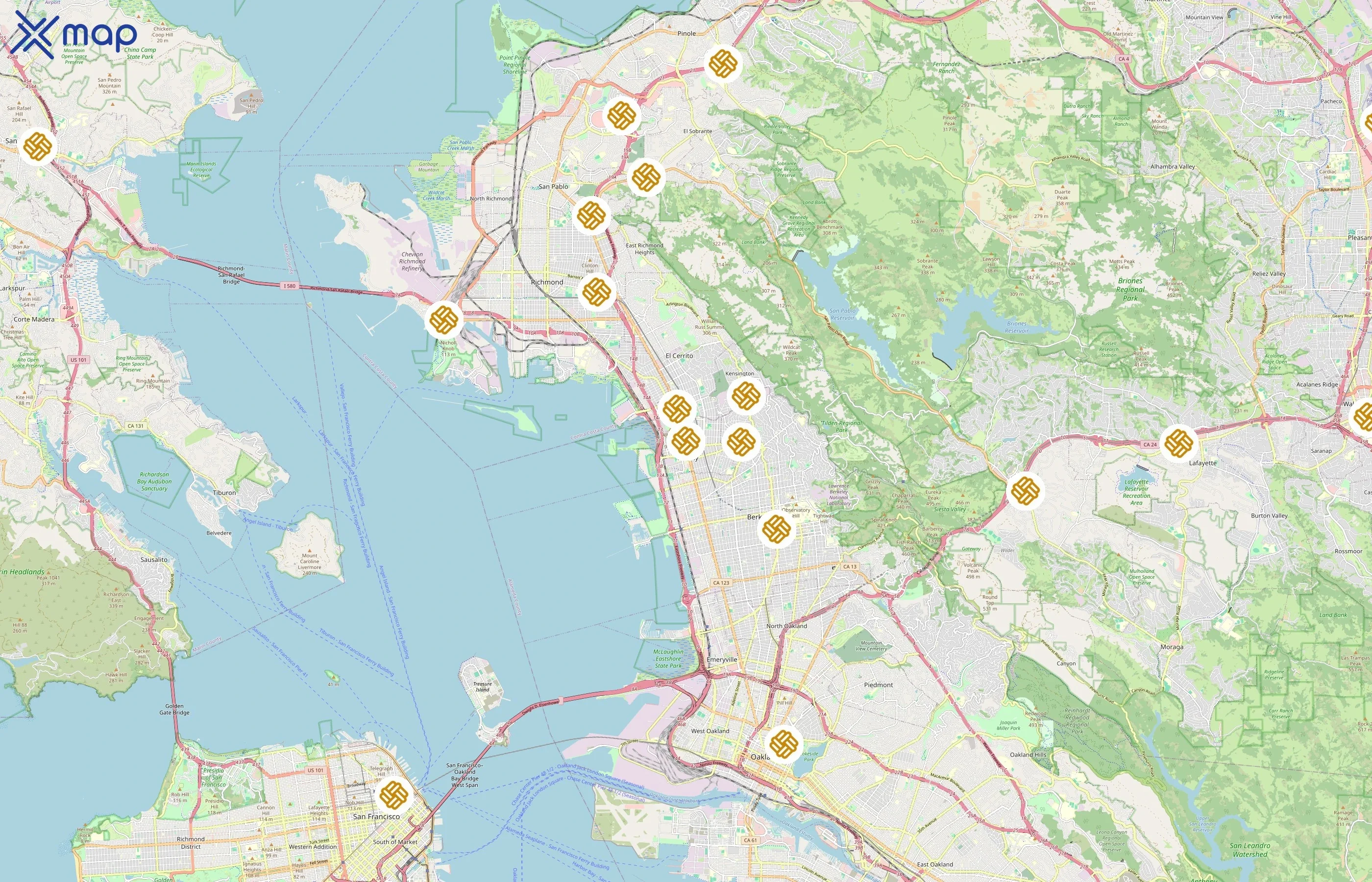 Mechanics Bank area coverage
