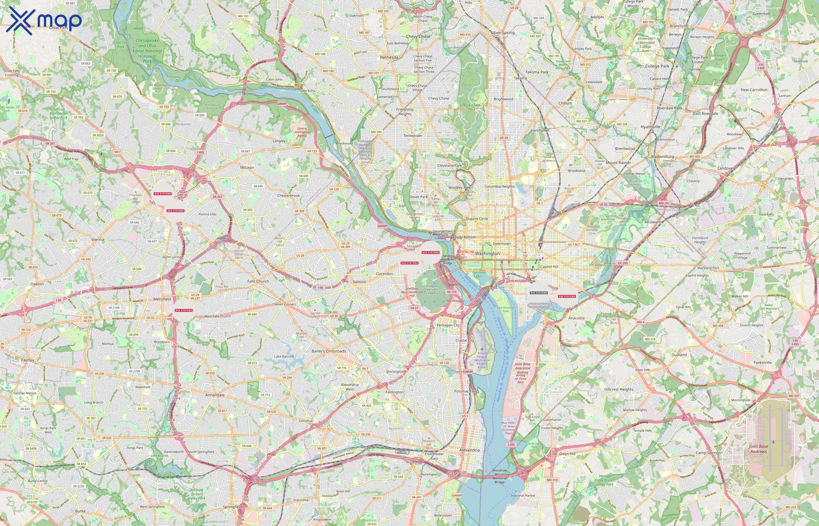 BAE Systems area coverage