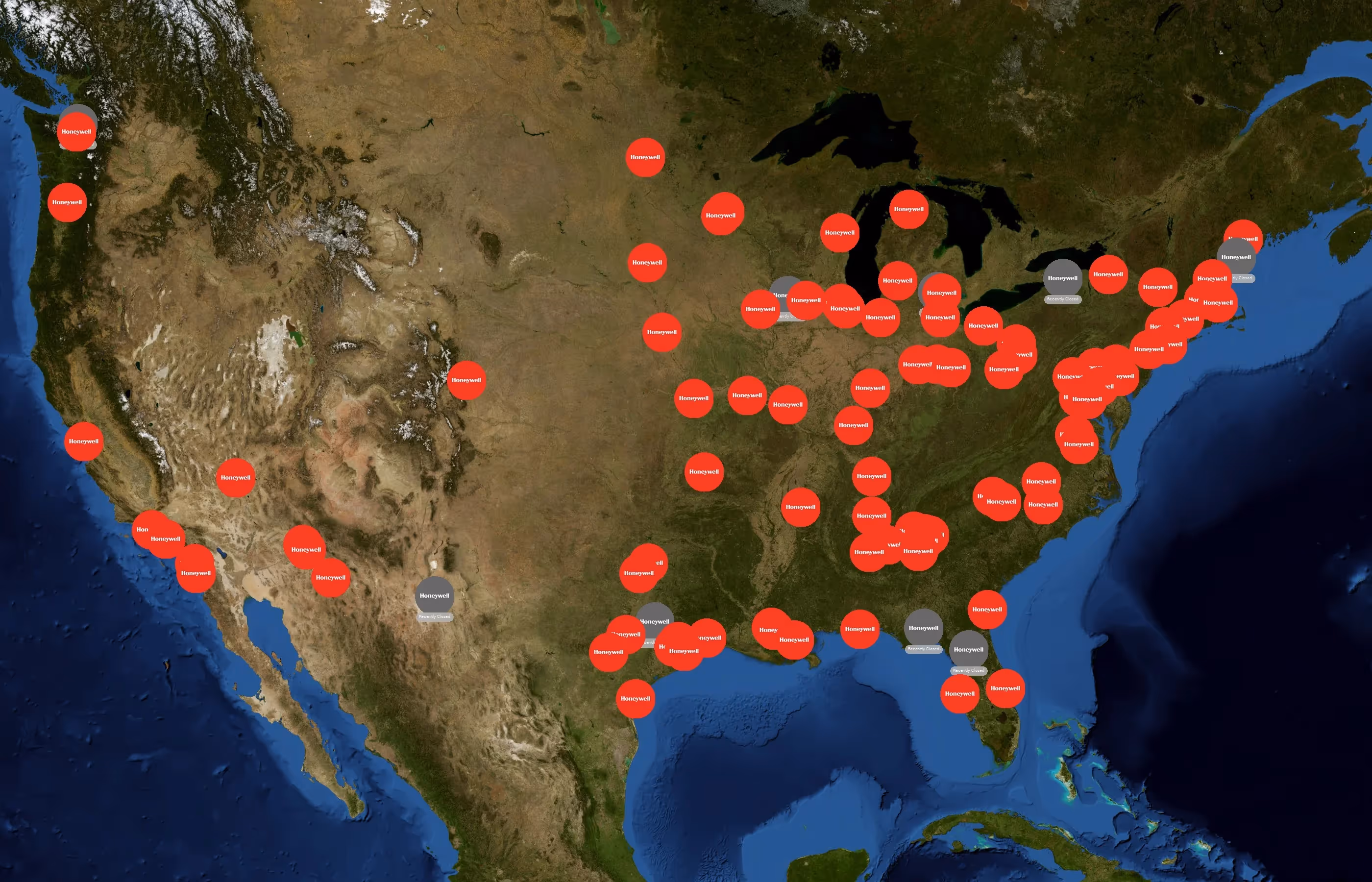 Honeywell state distribution