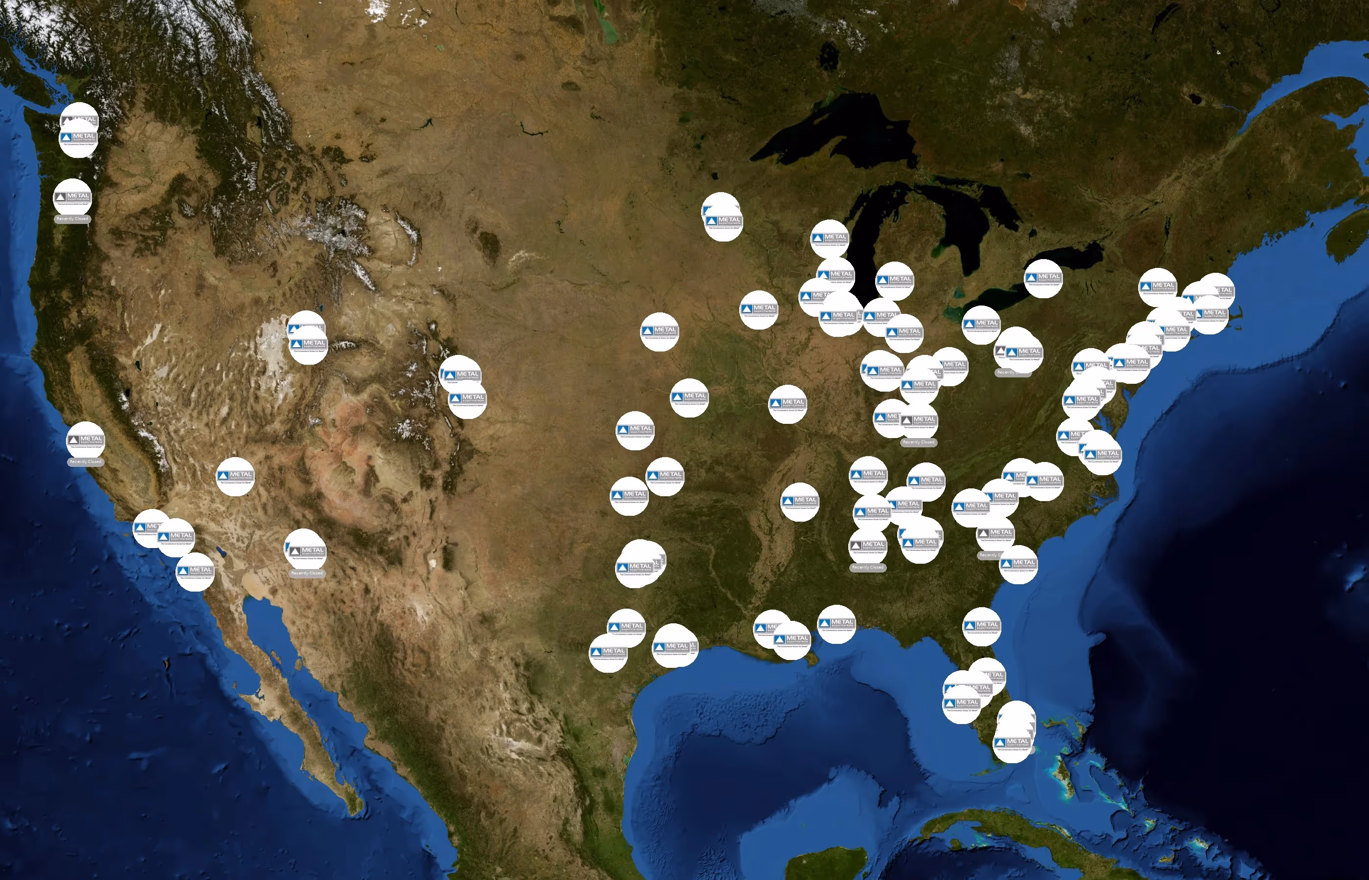 Metal Supermarkets state distribution