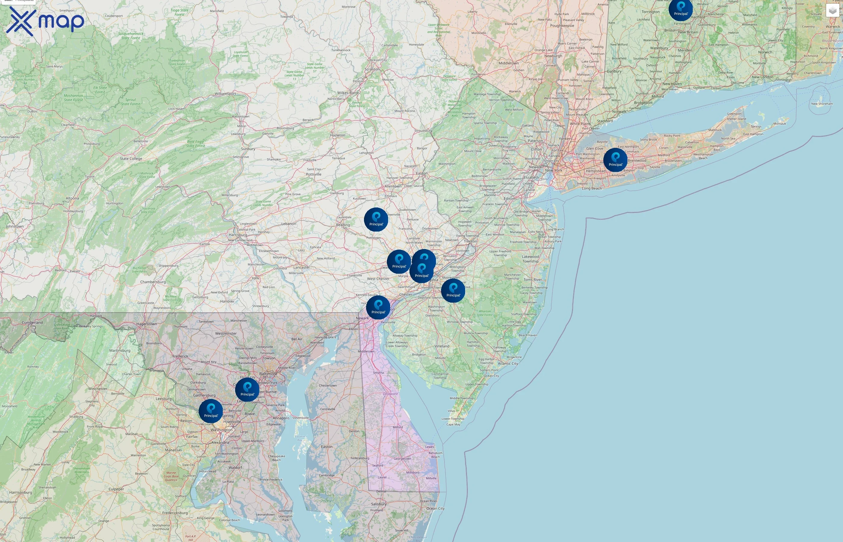 Principal Financial Group street hotspots