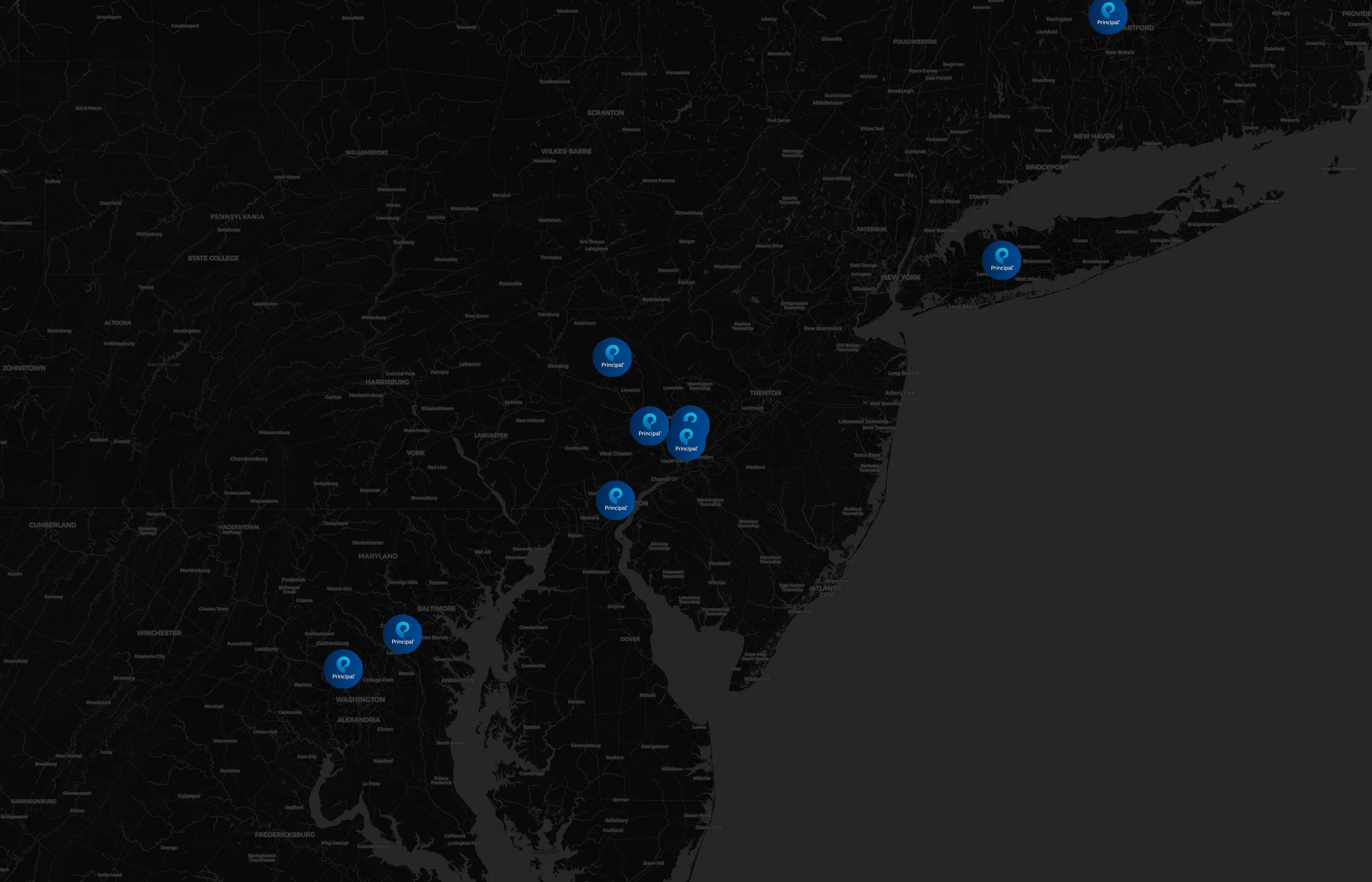 Principal Financial Group city distribution