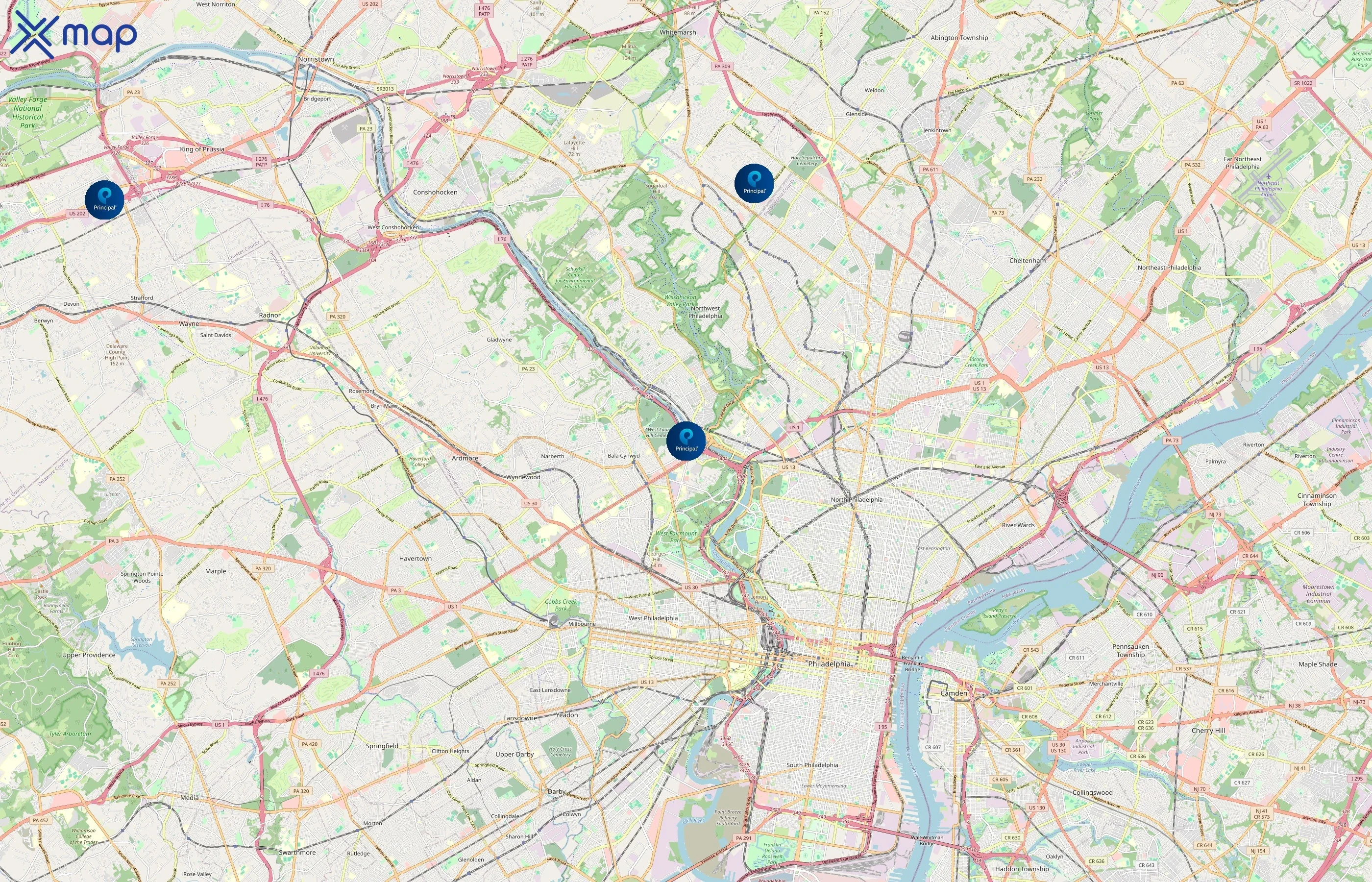 Principal Financial Group area coverage