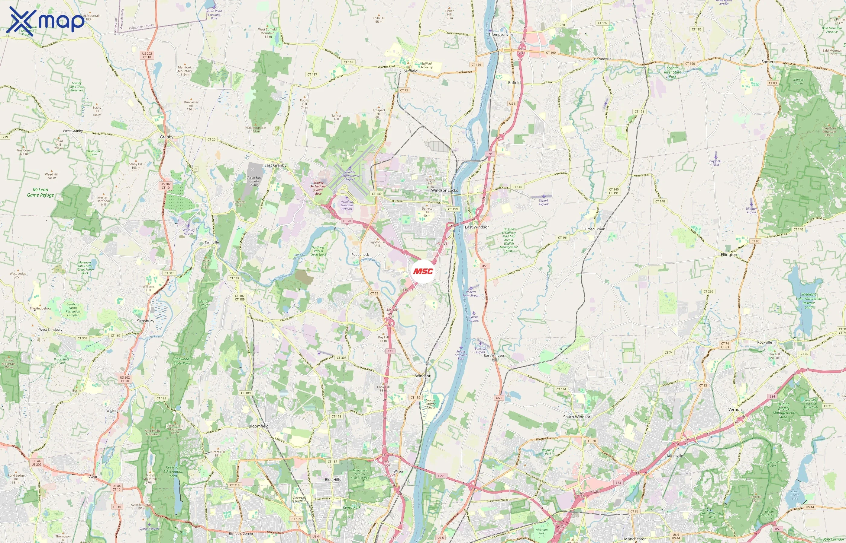 MSC Industrial Supply Co. area coverage