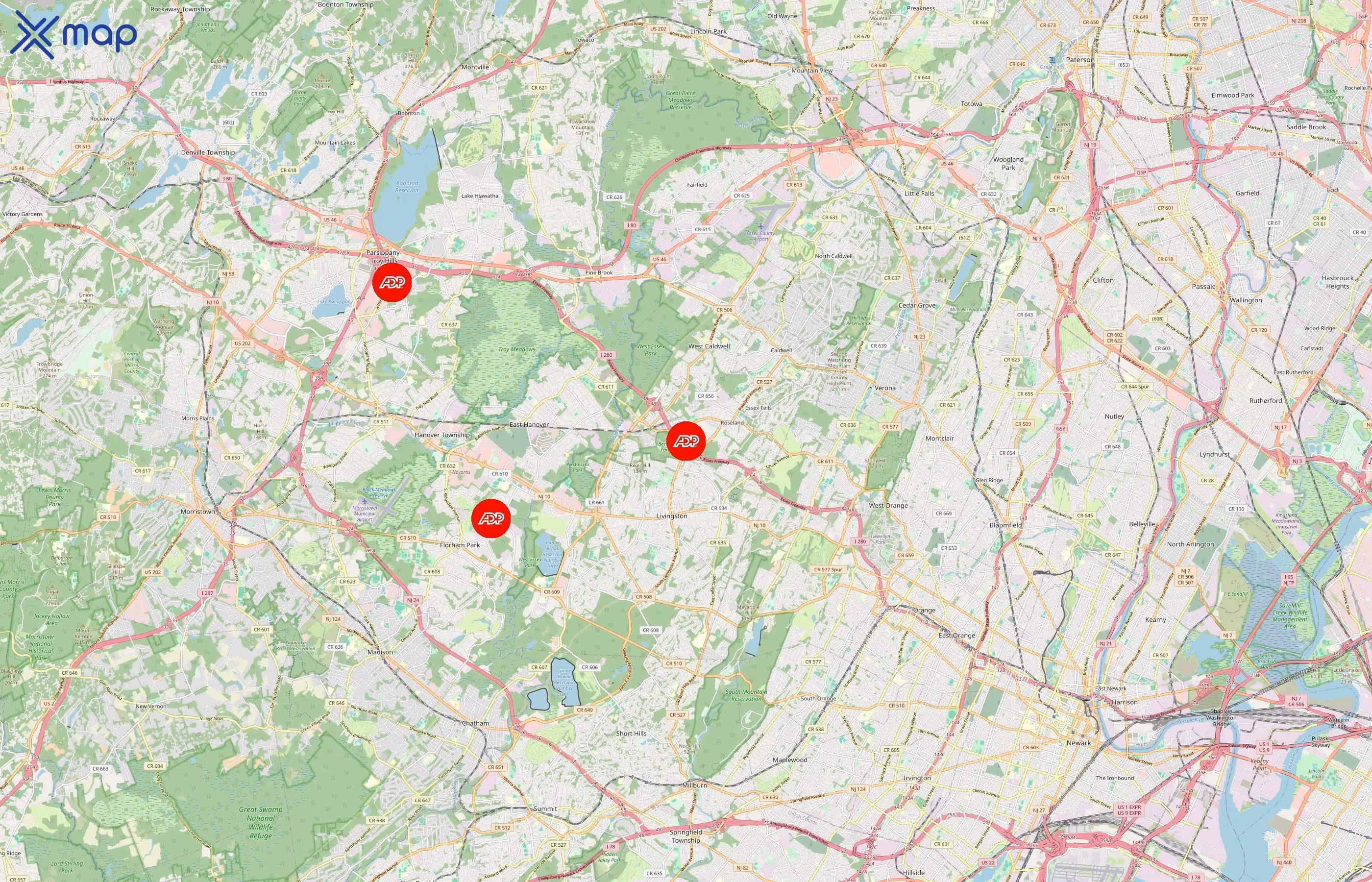 ADP area coverage