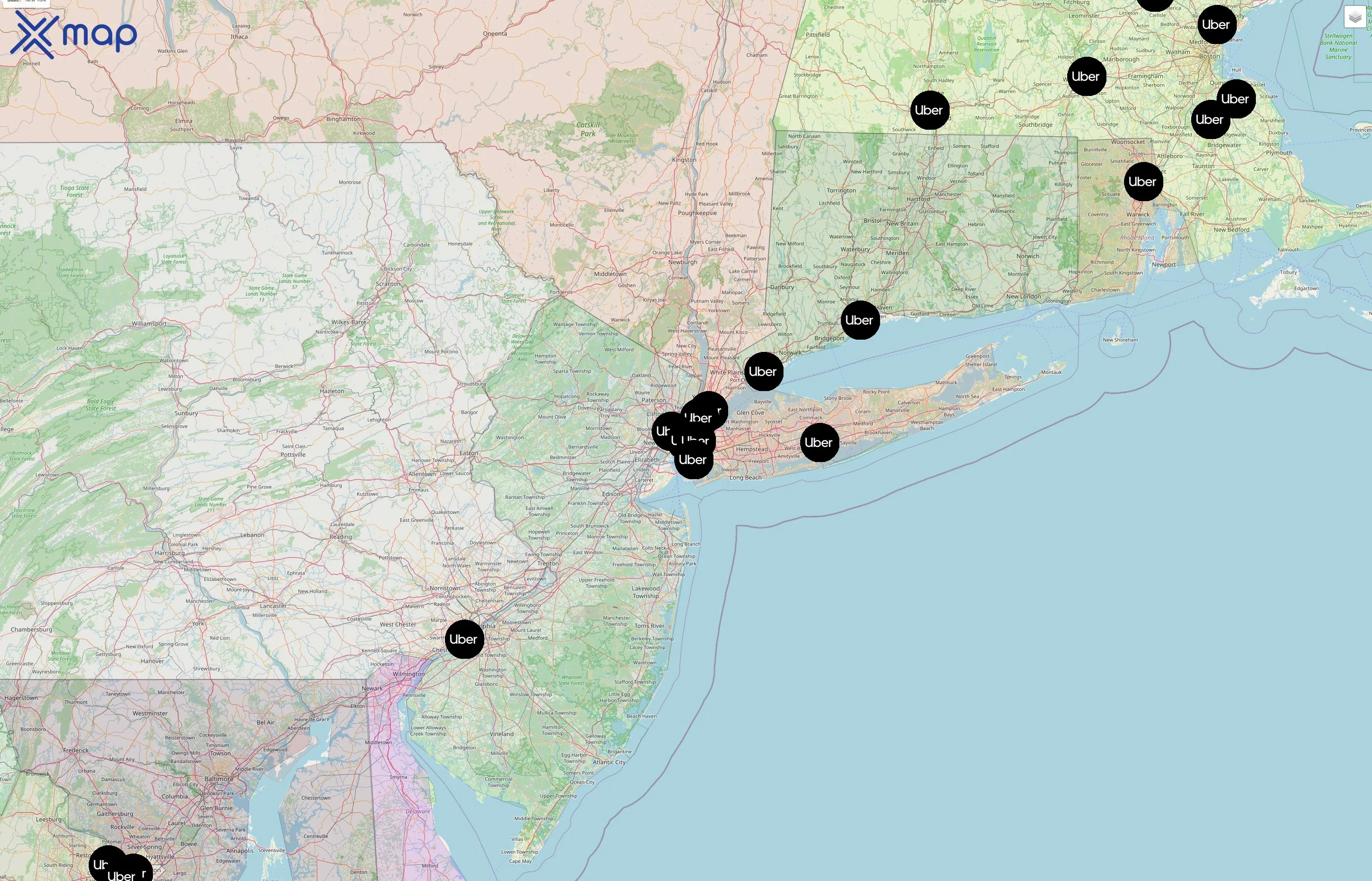 Uber street hotspots