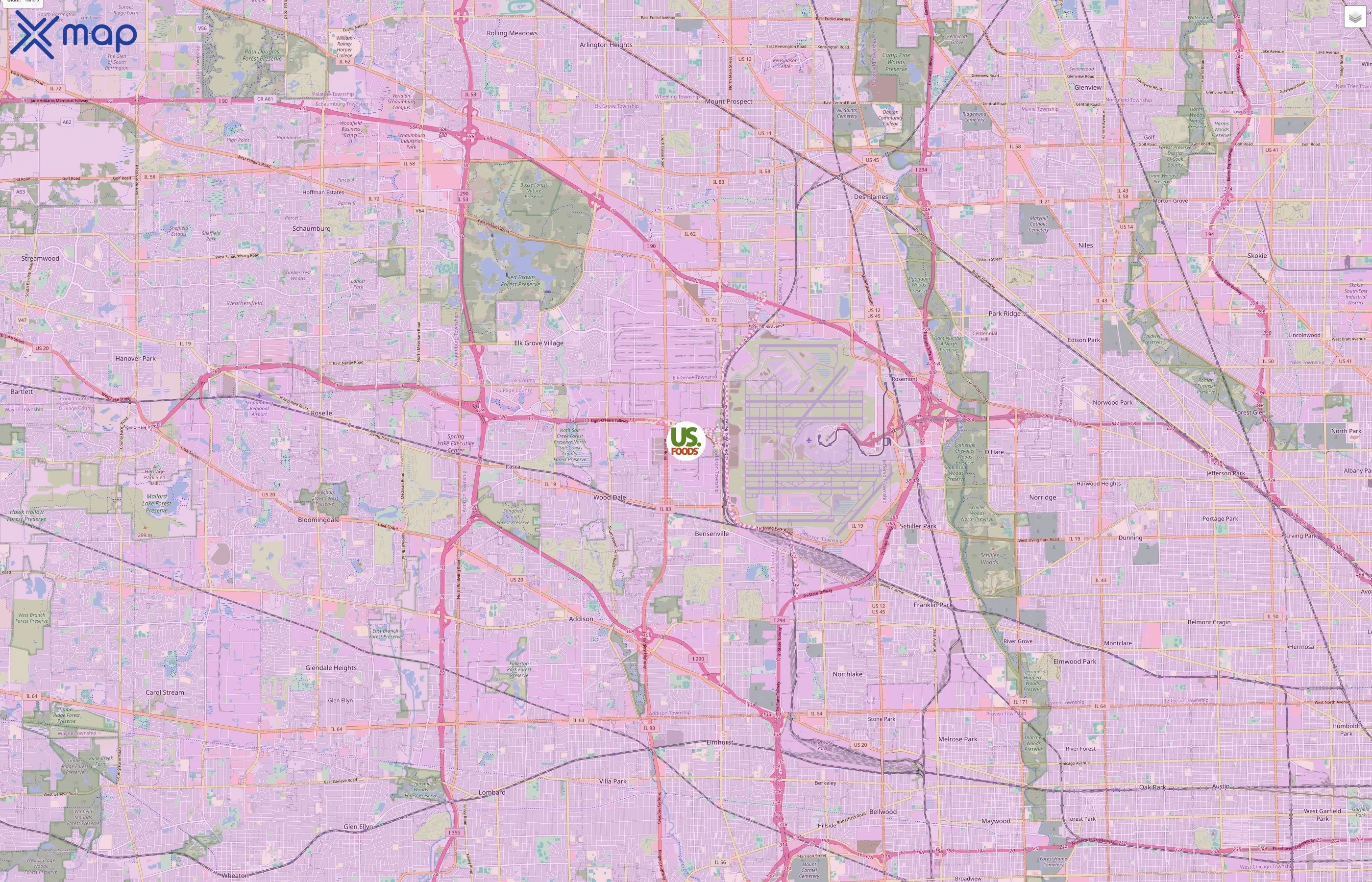 US Foods traffic data