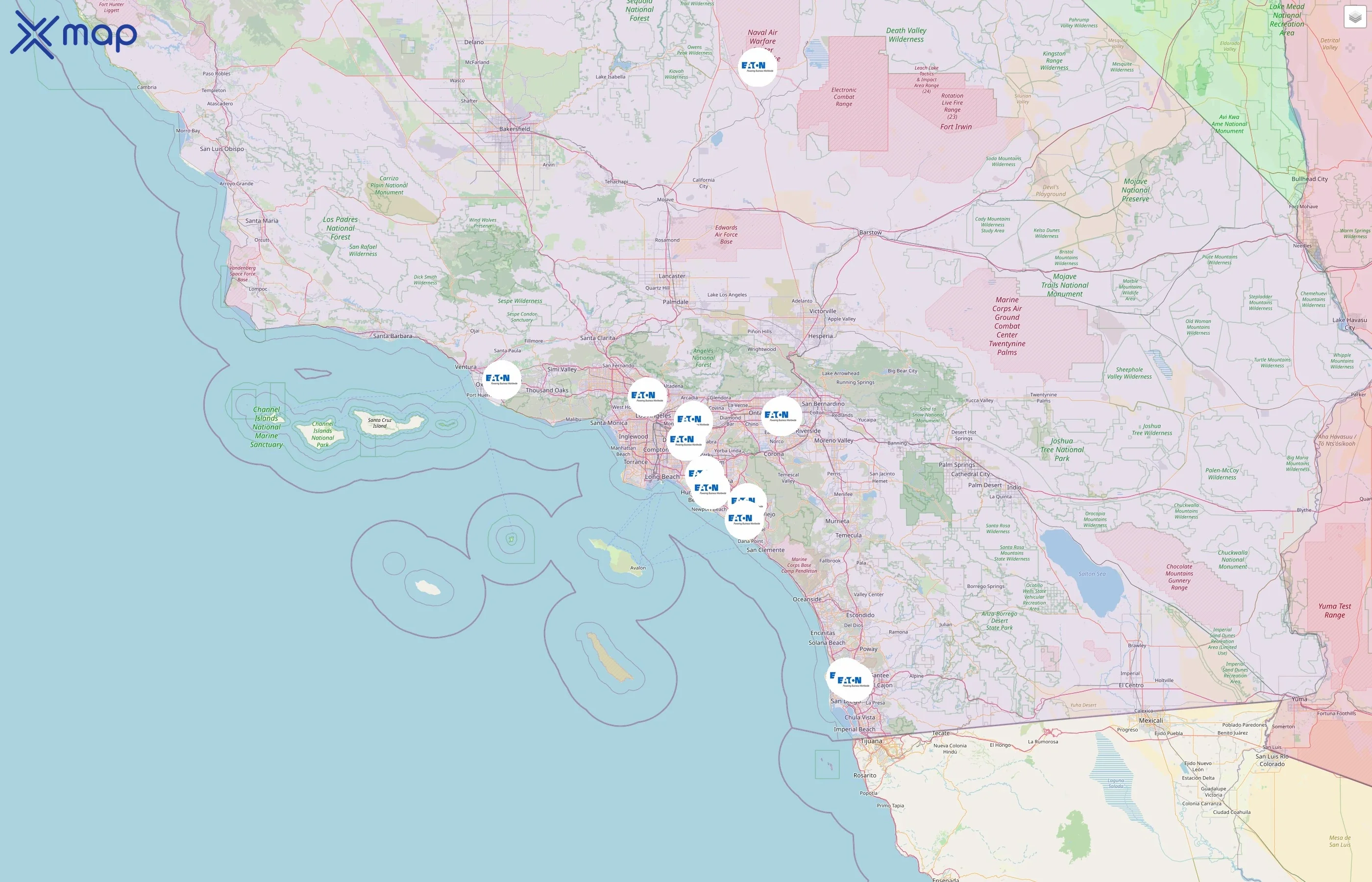 Eaton Corporation street hotspots