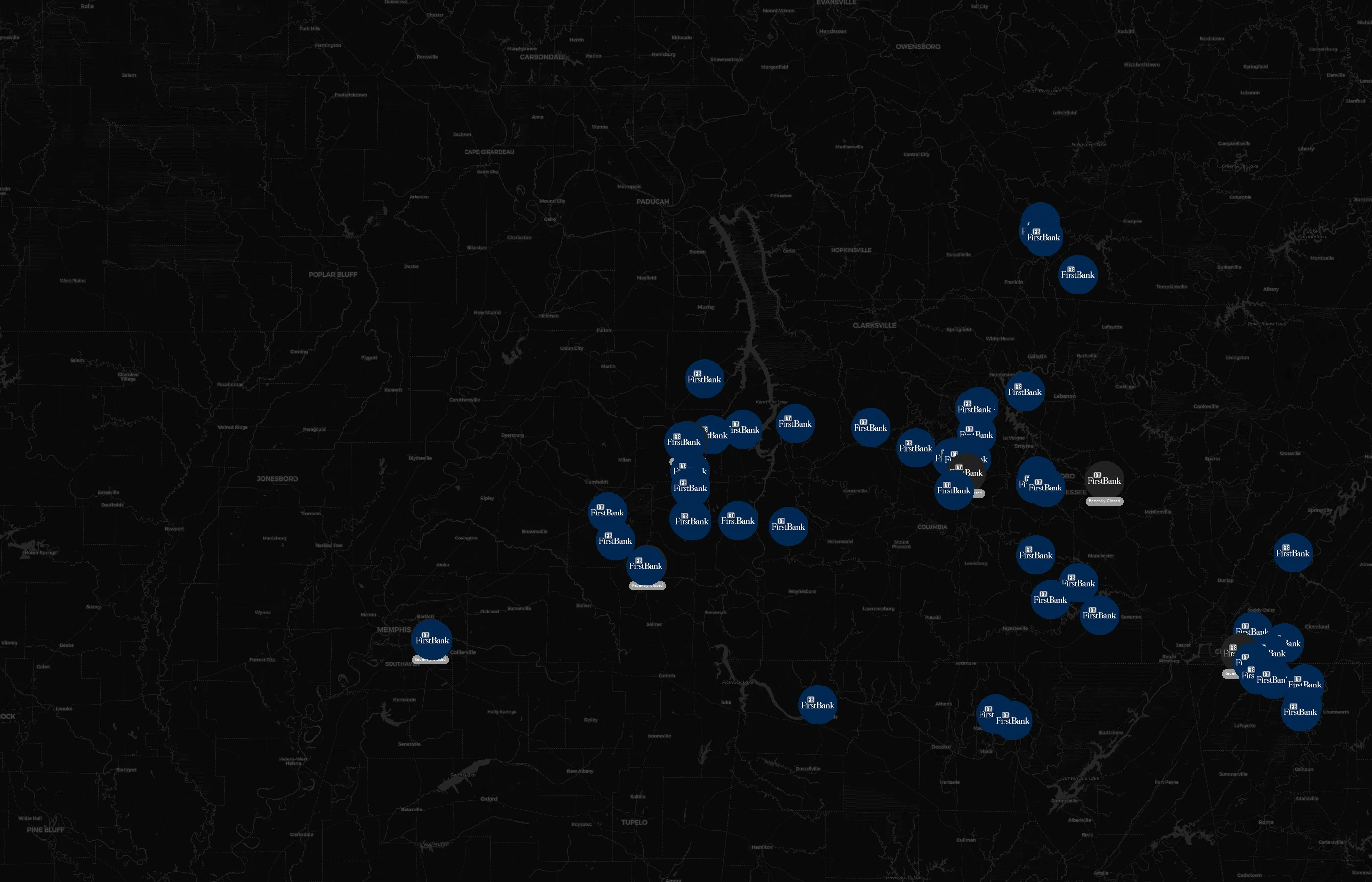 FirstBank city distribution