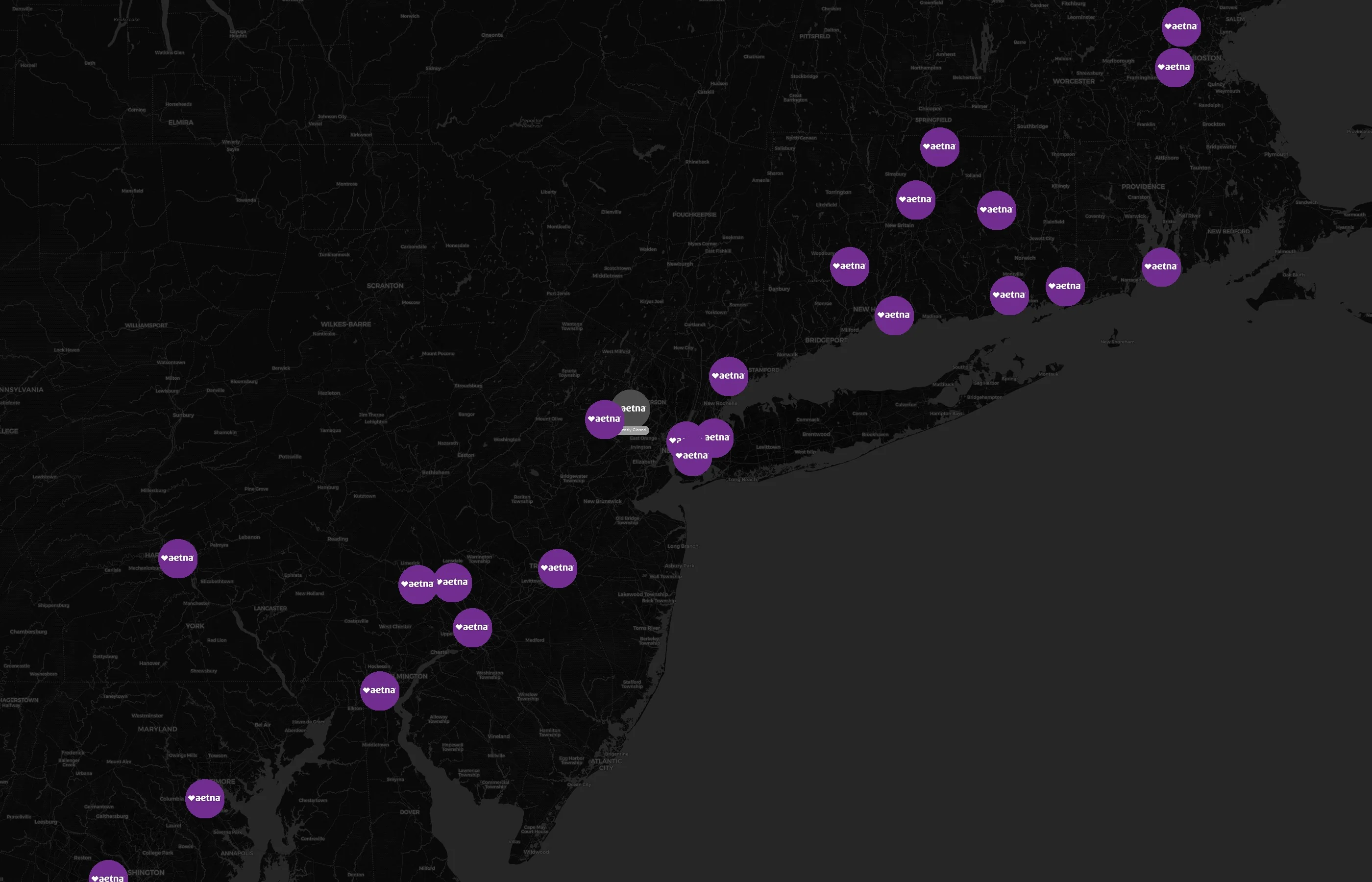 Aetna city distribution