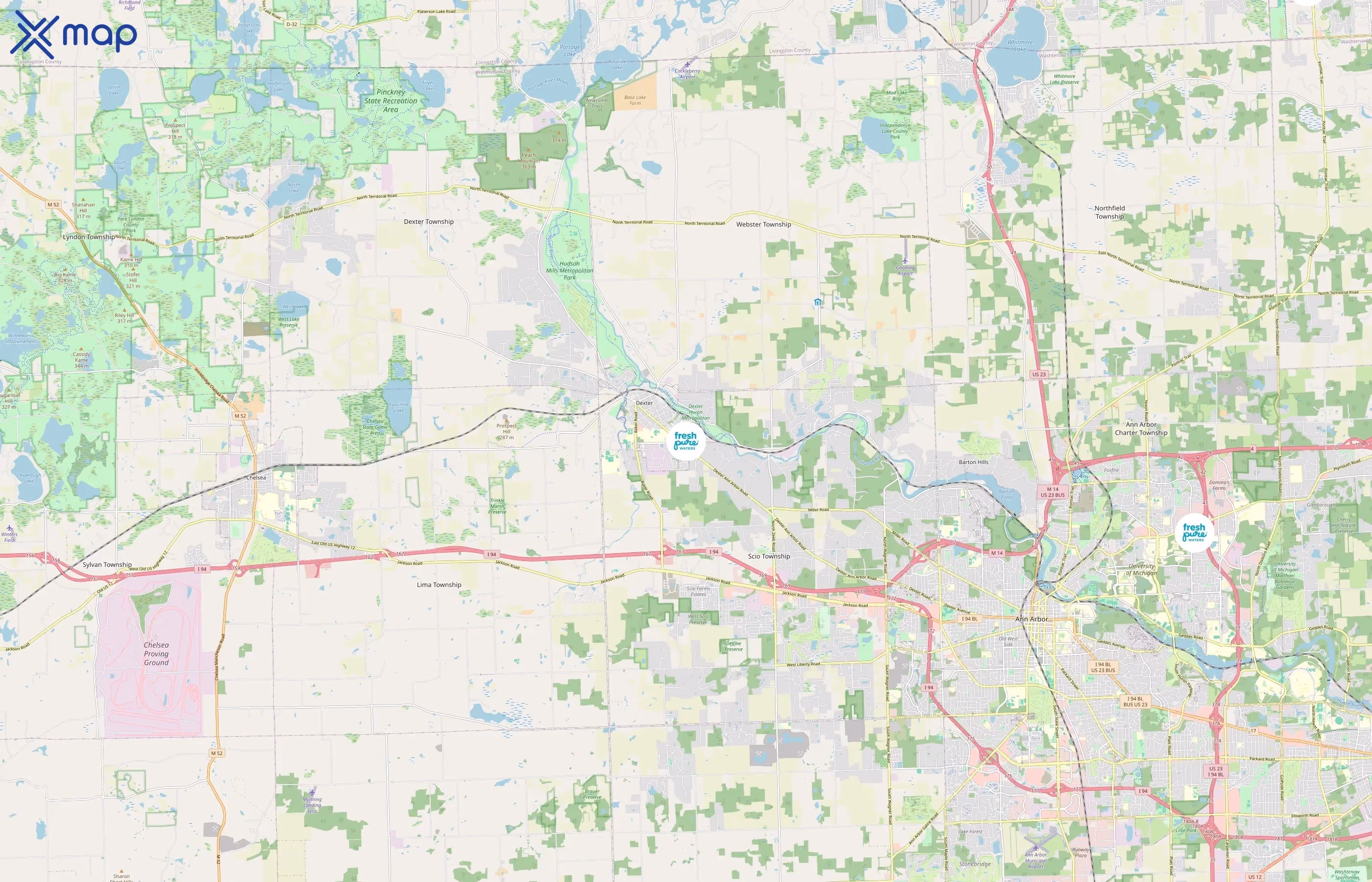 FreshPure Waters area coverage
