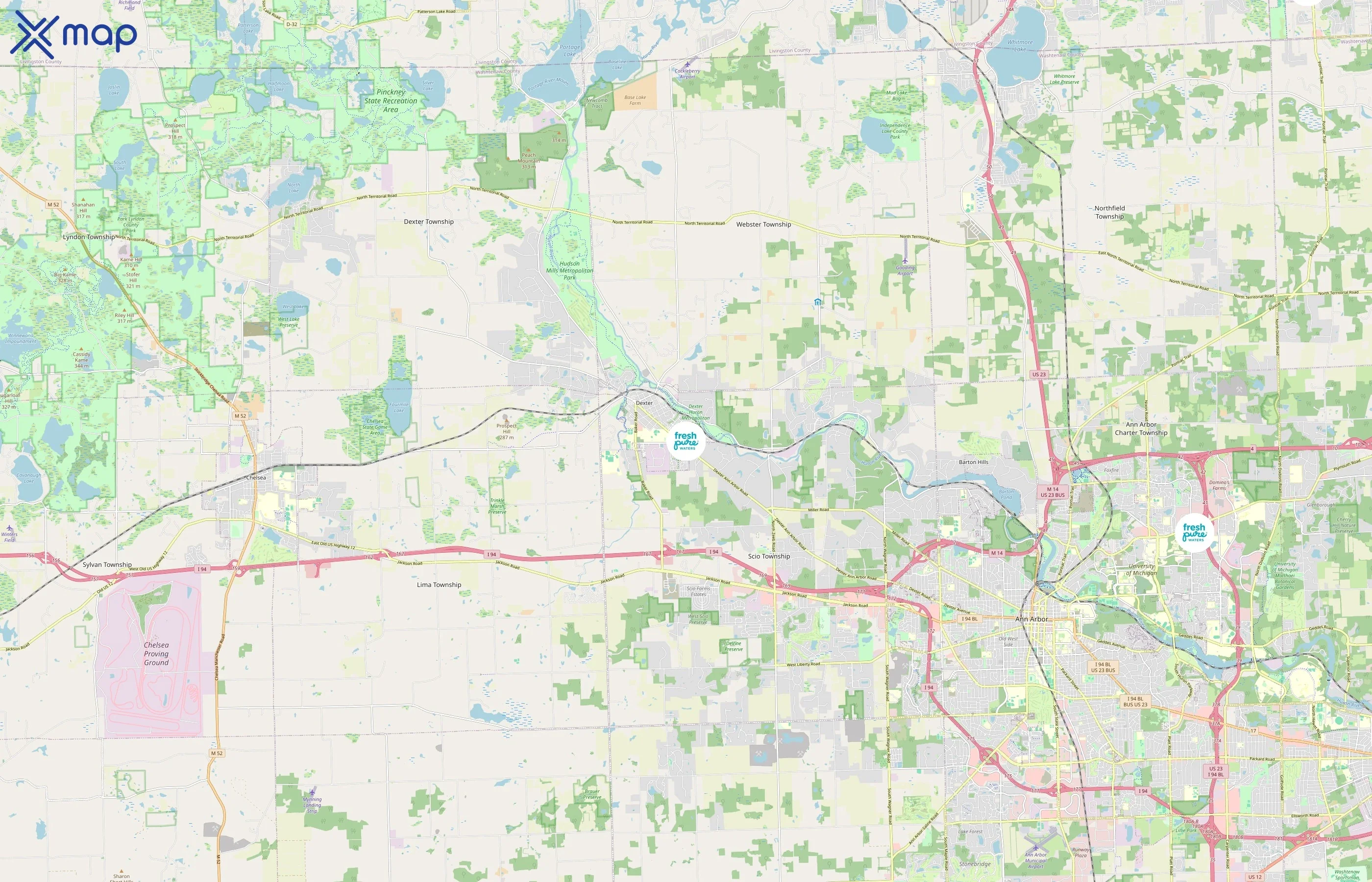 FreshPure Waters area coverage