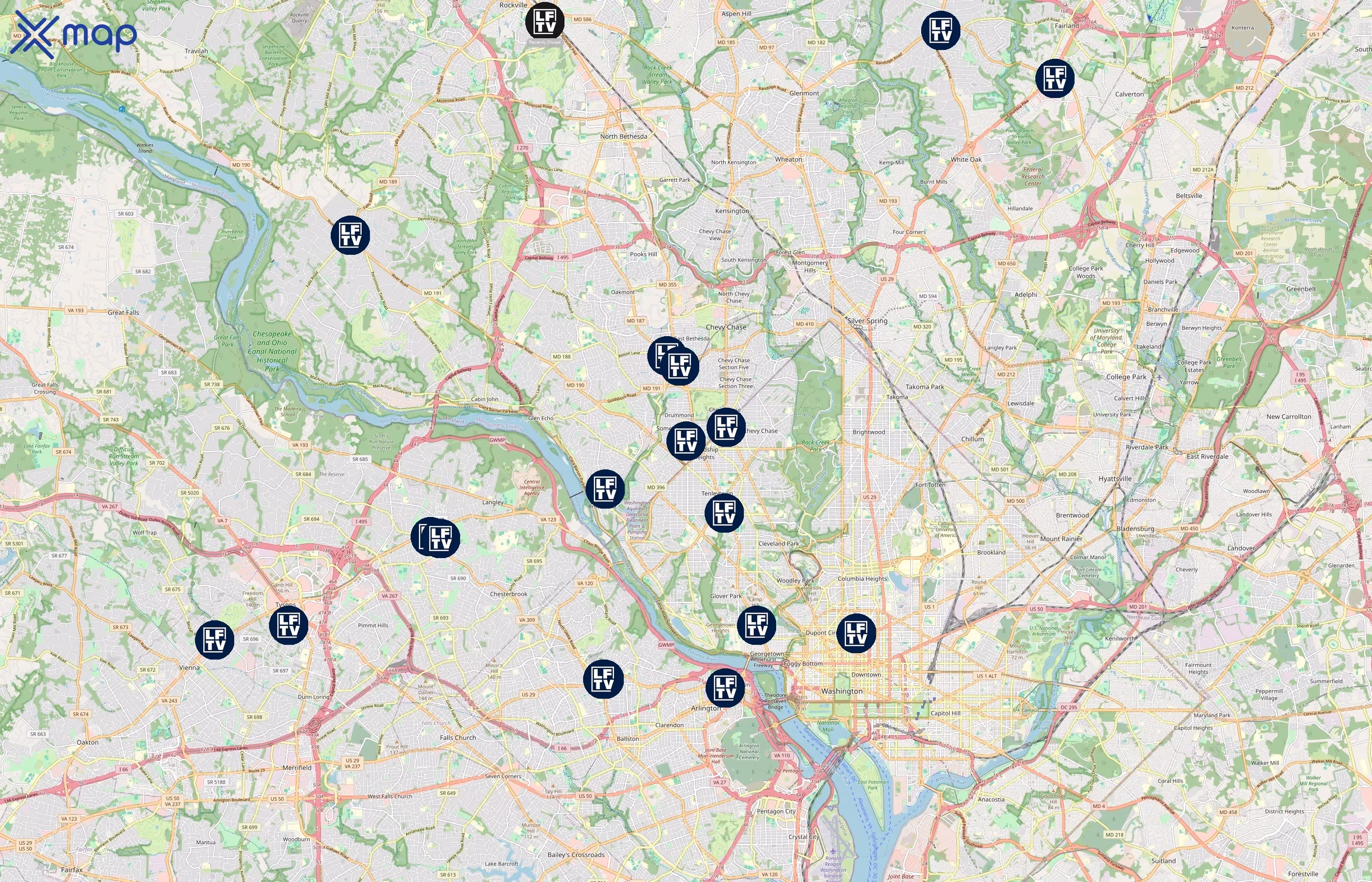 Long & Foster Real Estate area coverage