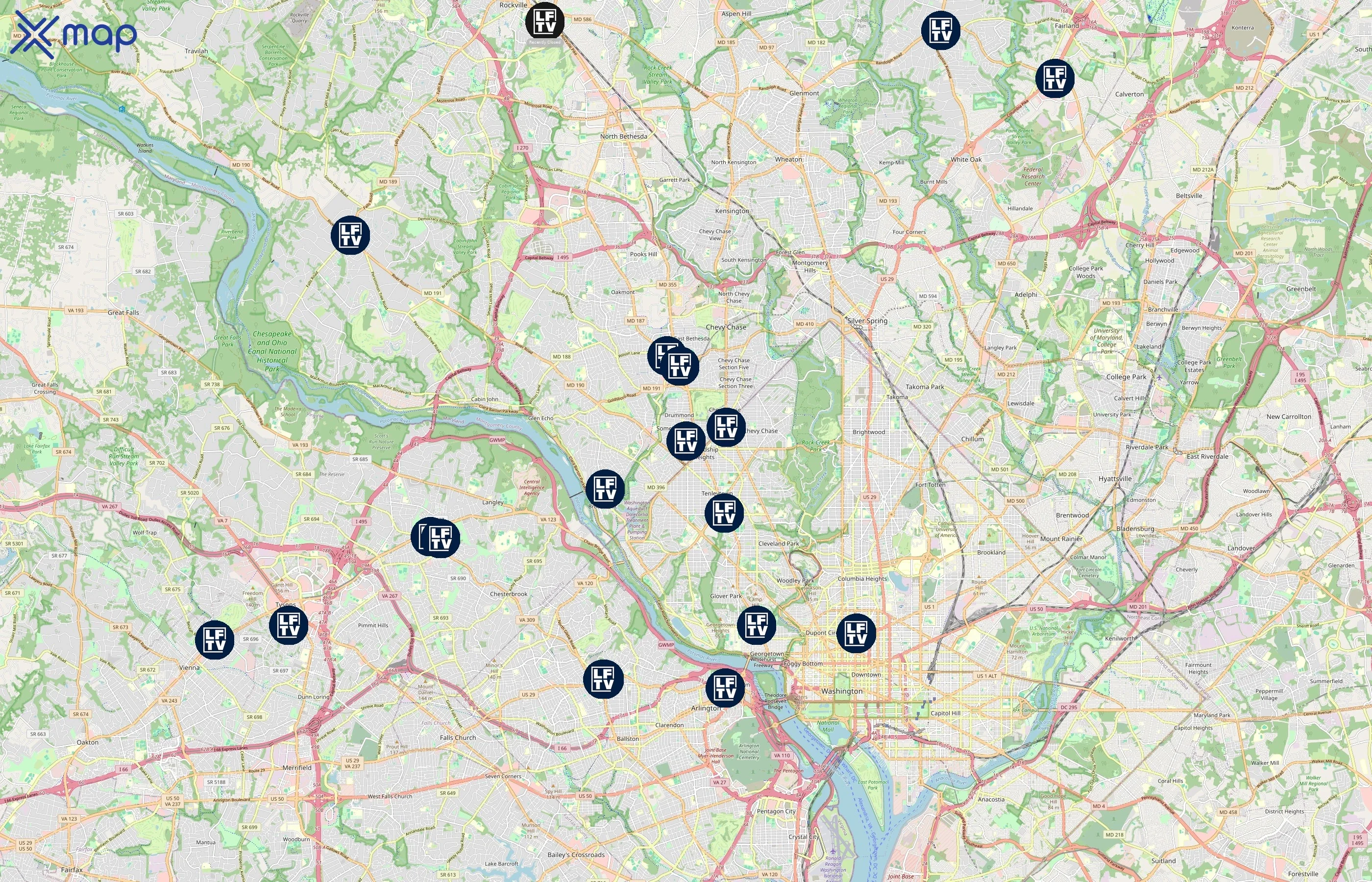 Long & Foster Real Estate area coverage