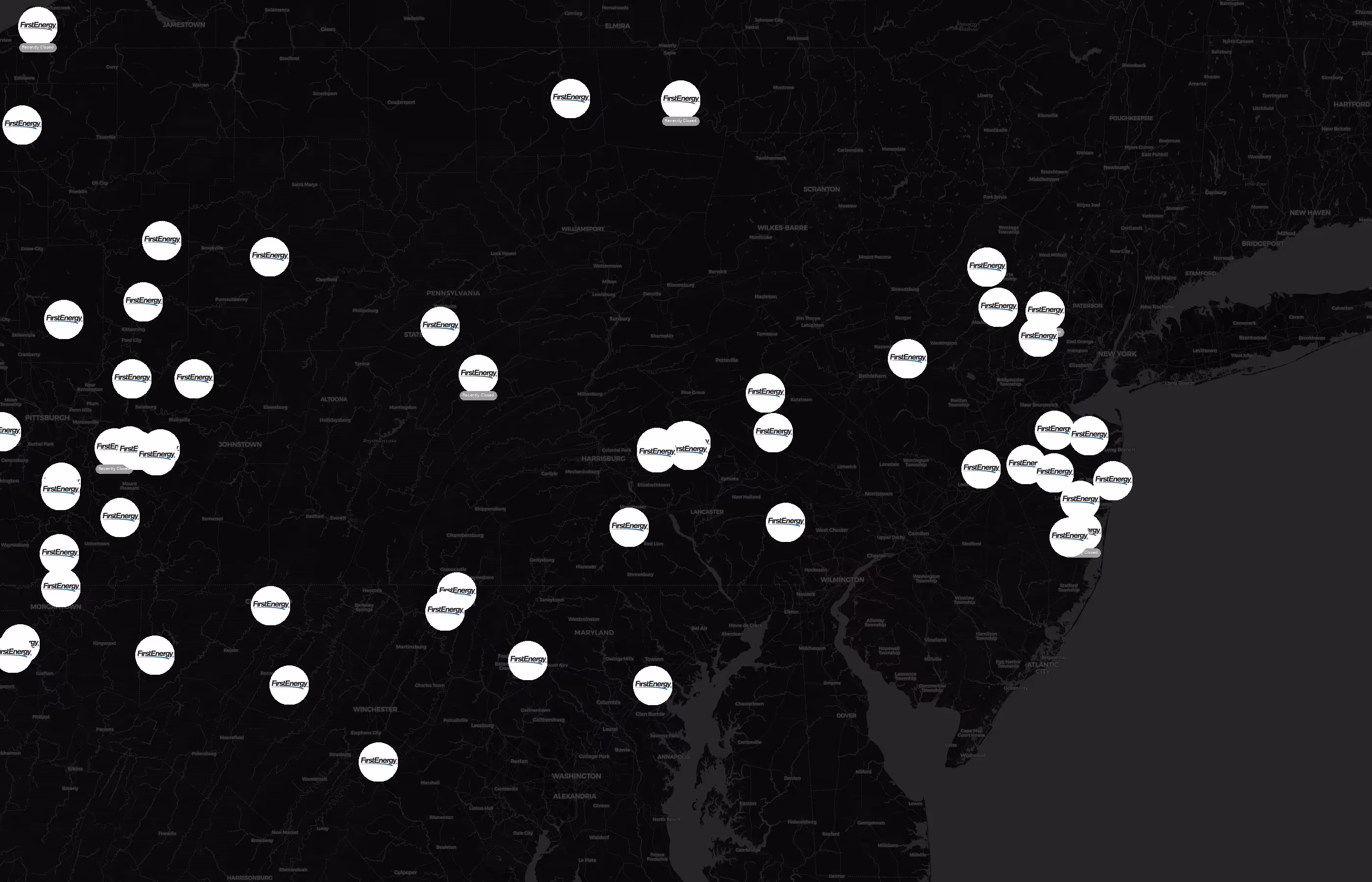 FirstEnergy city distribution