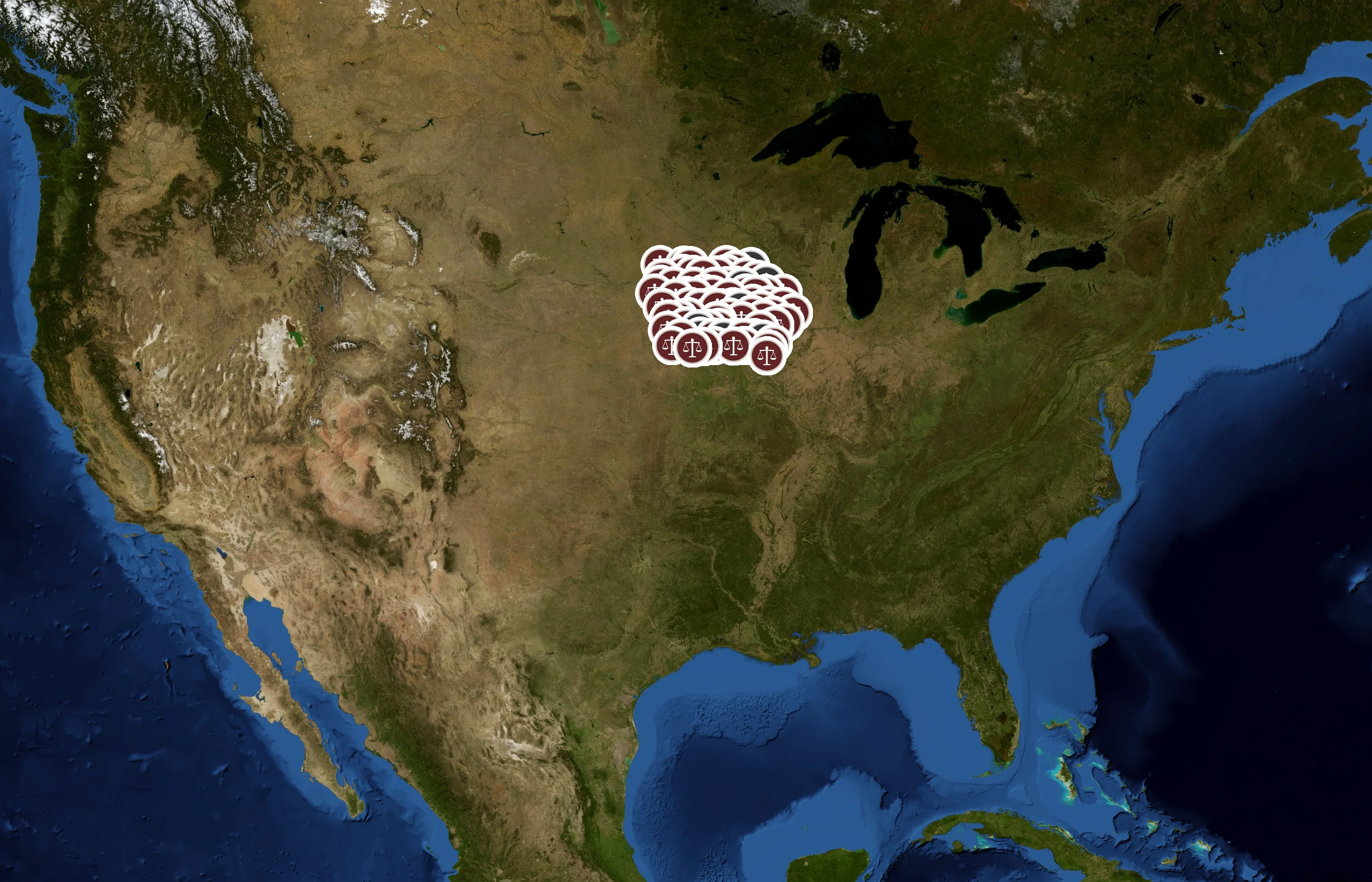Iowa Judicial Branch state distribution