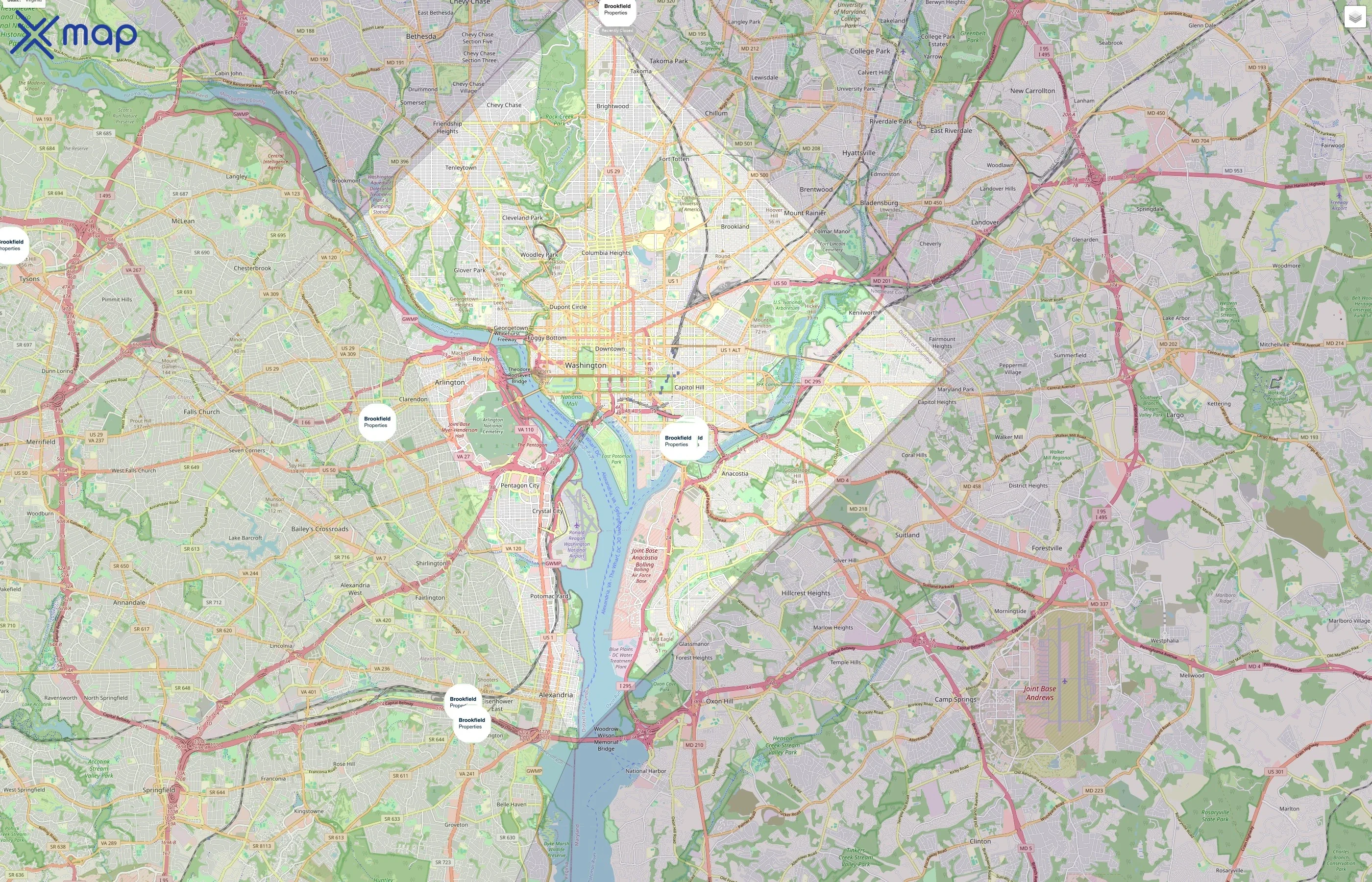 Brookfield Properties traffic data