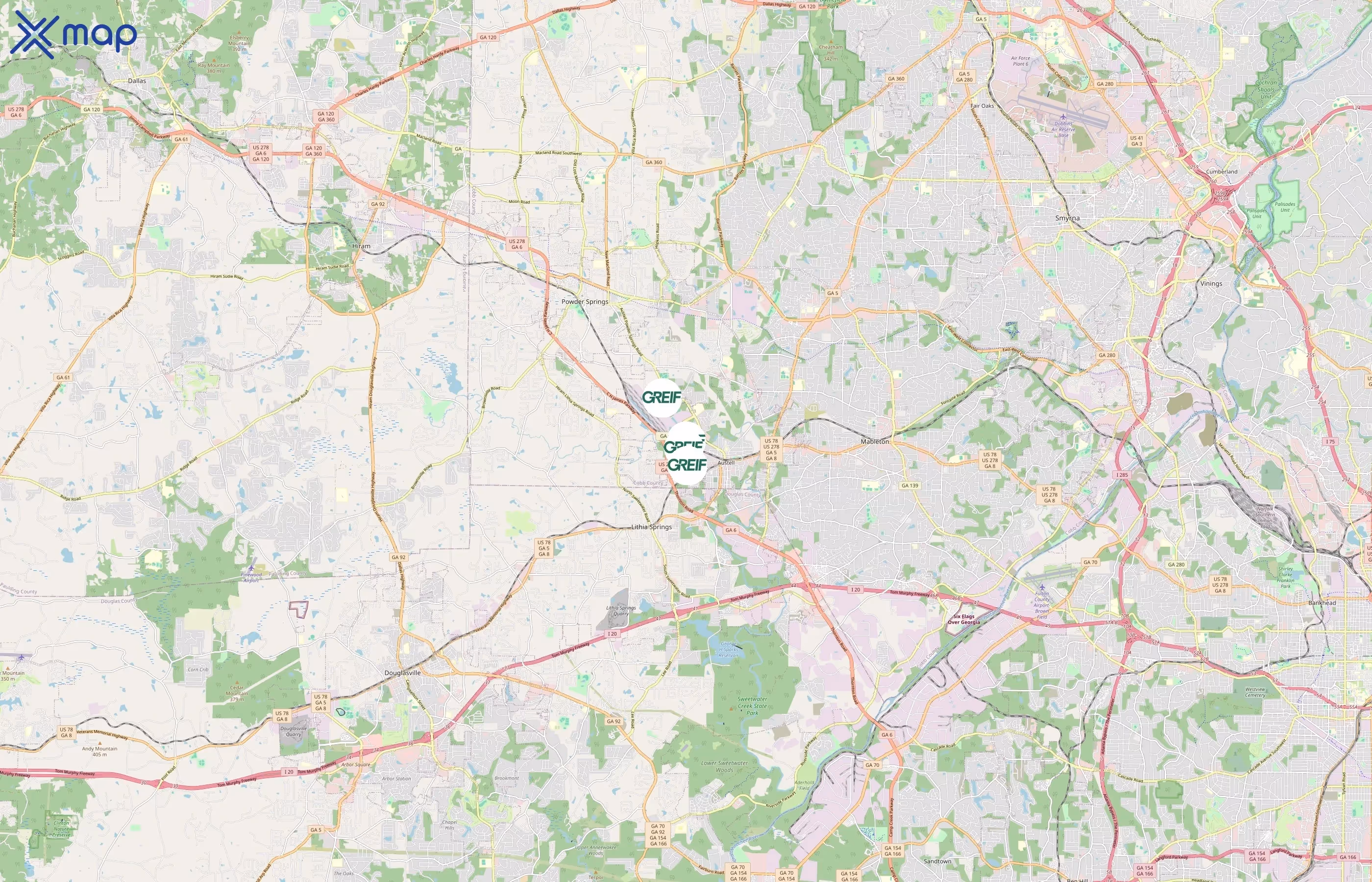 Greif area coverage