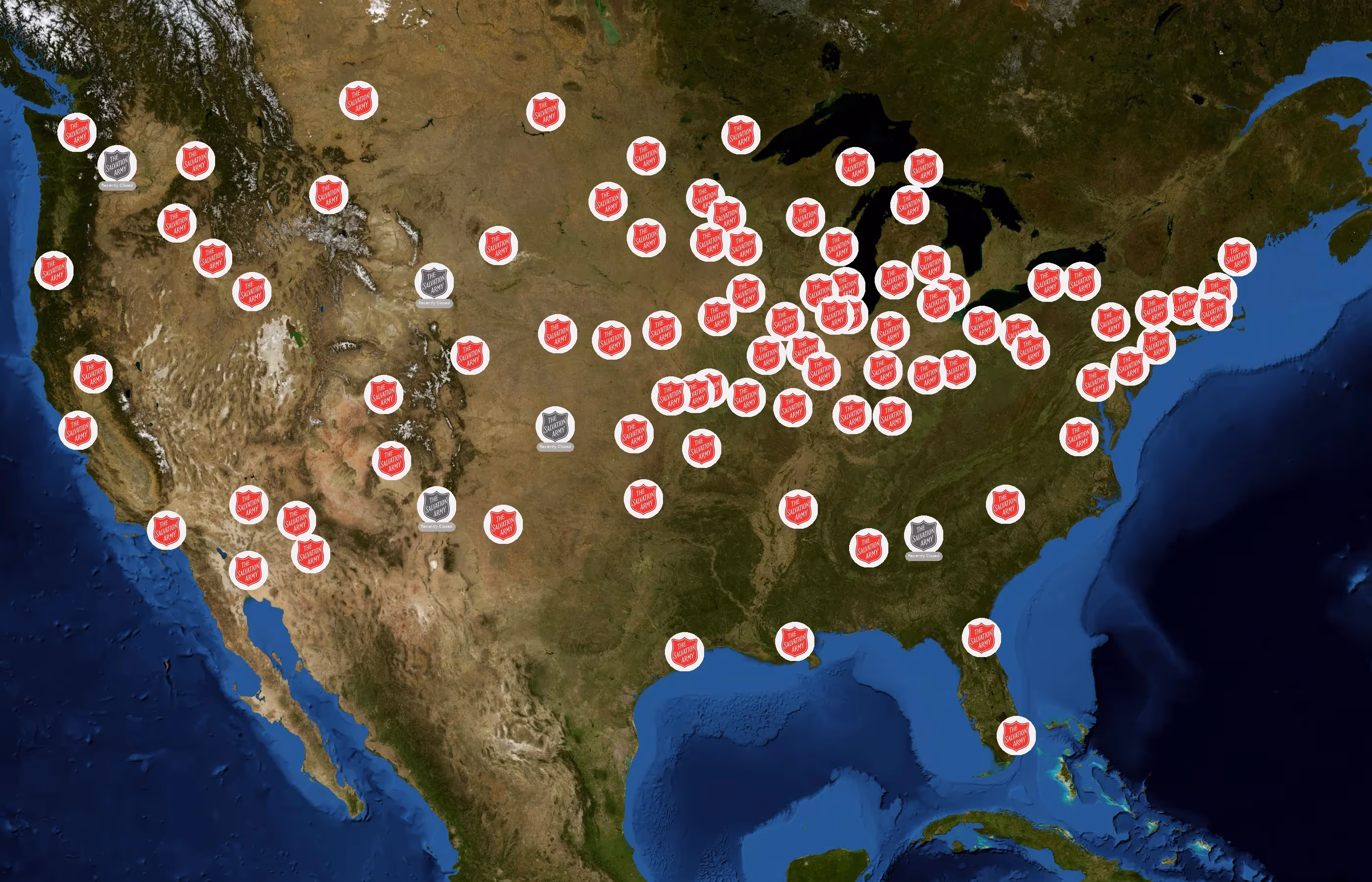 The Salvation Army state distribution