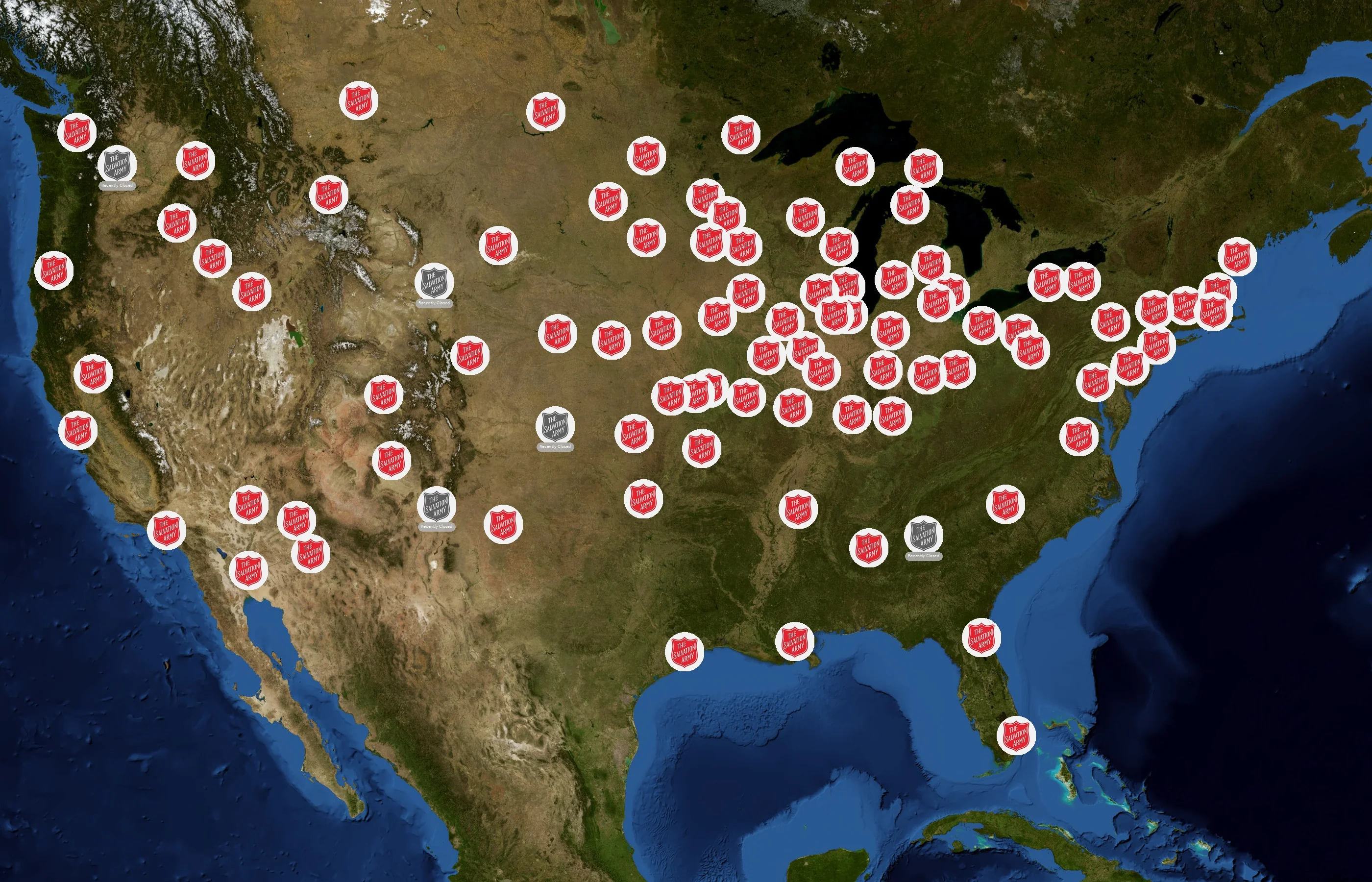 The Salvation Army state distribution
