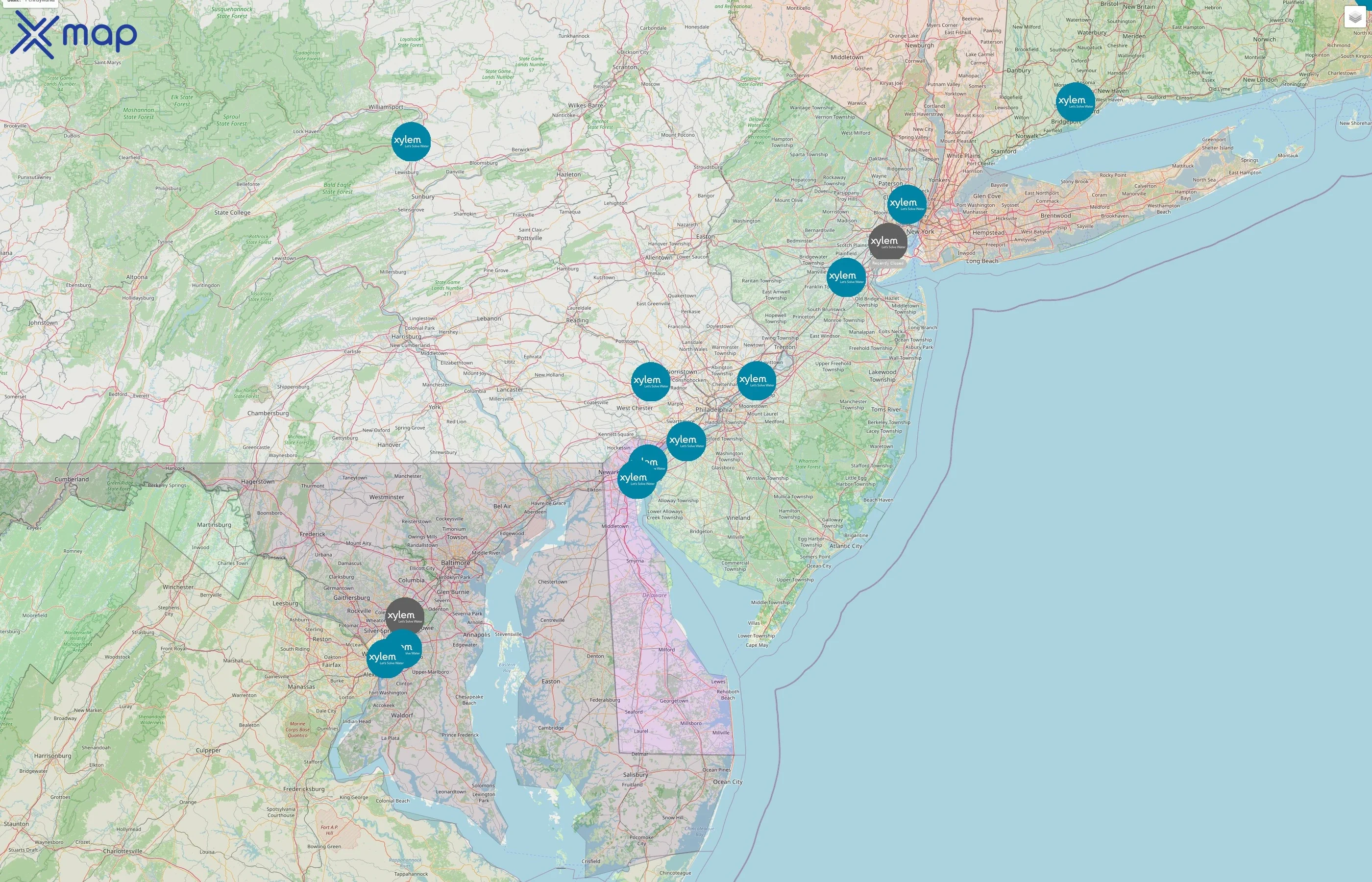 Xylem street hotspots