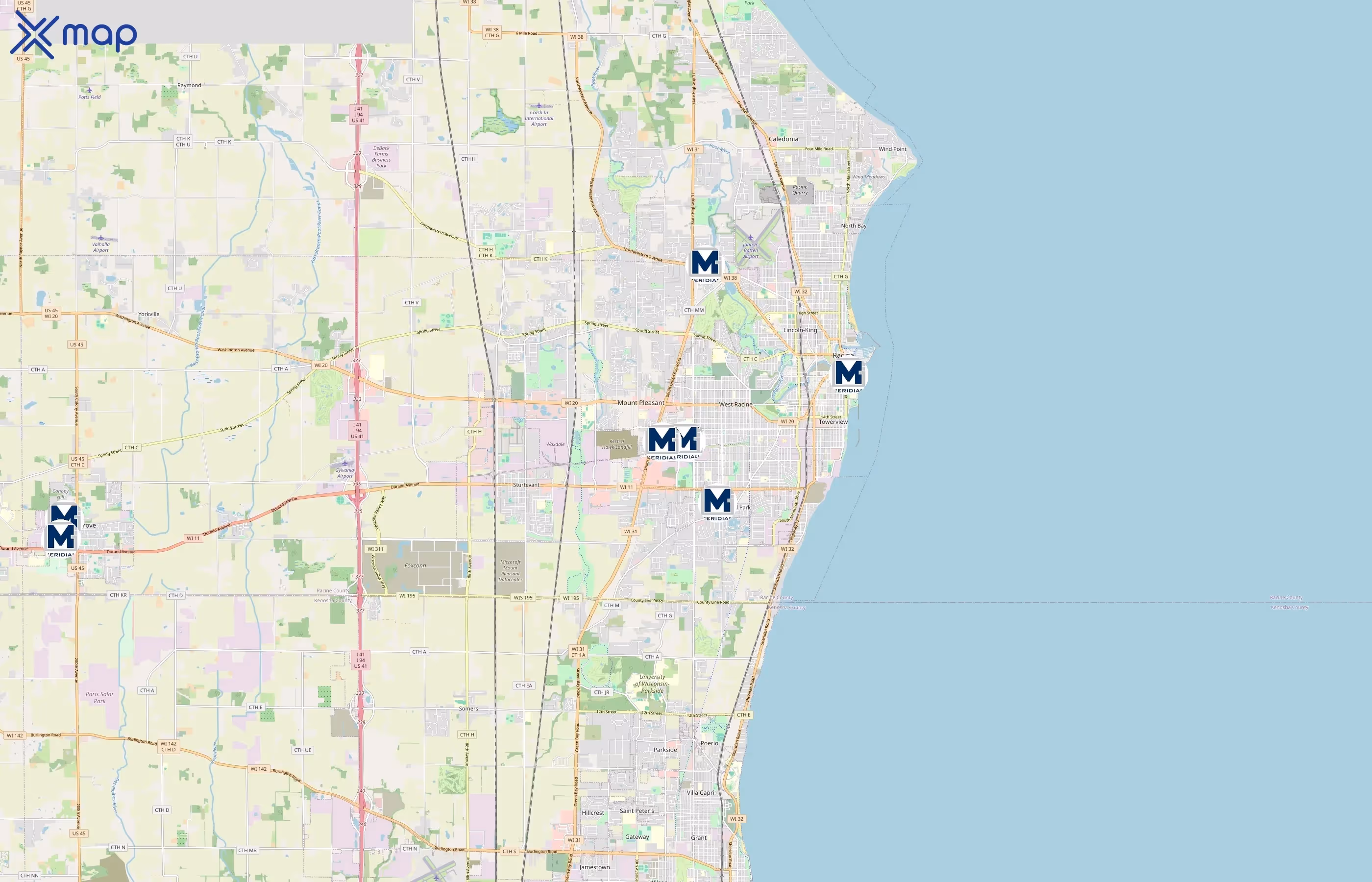 Meridian Group Inc area coverage