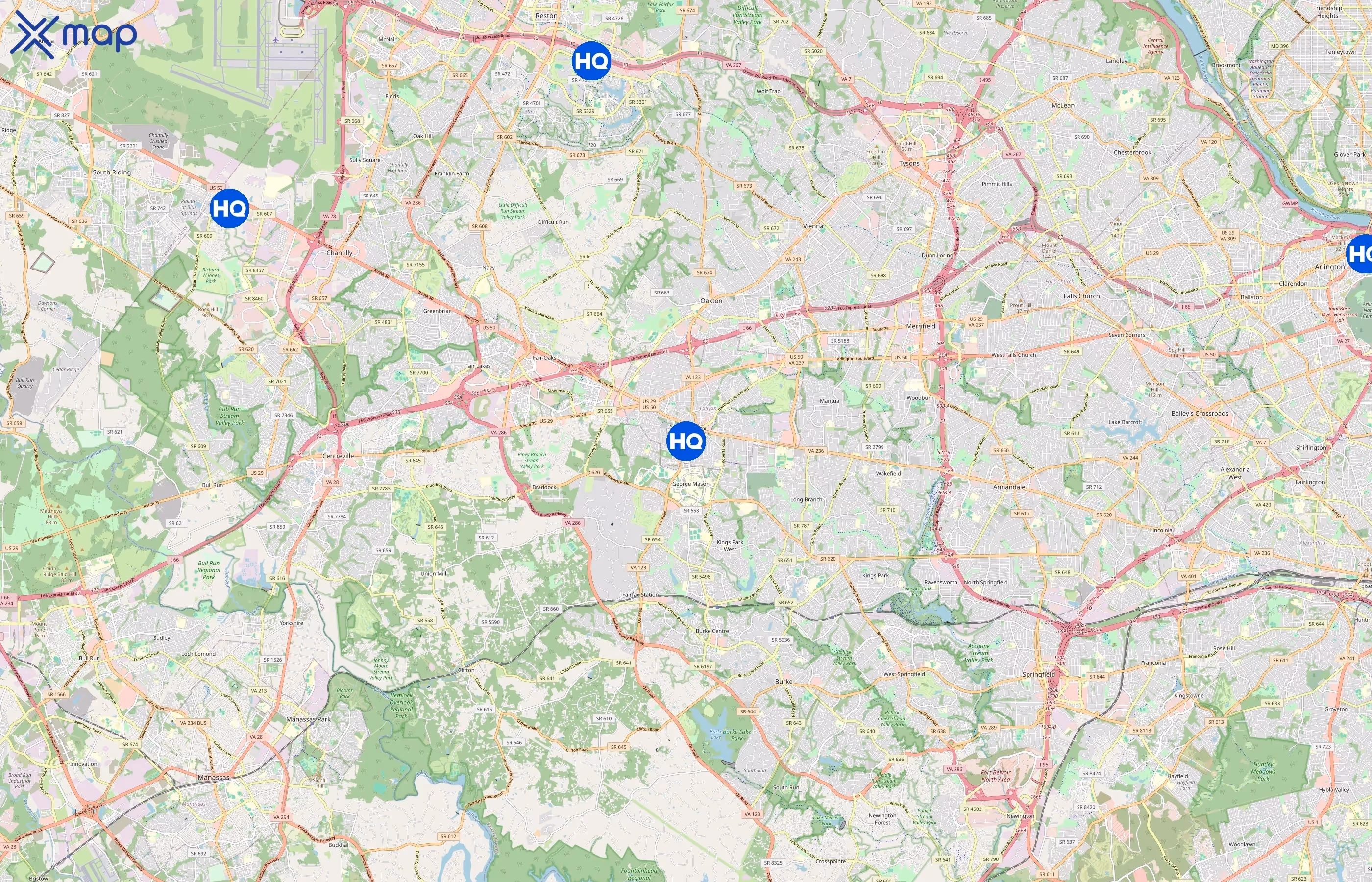 HQ area coverage