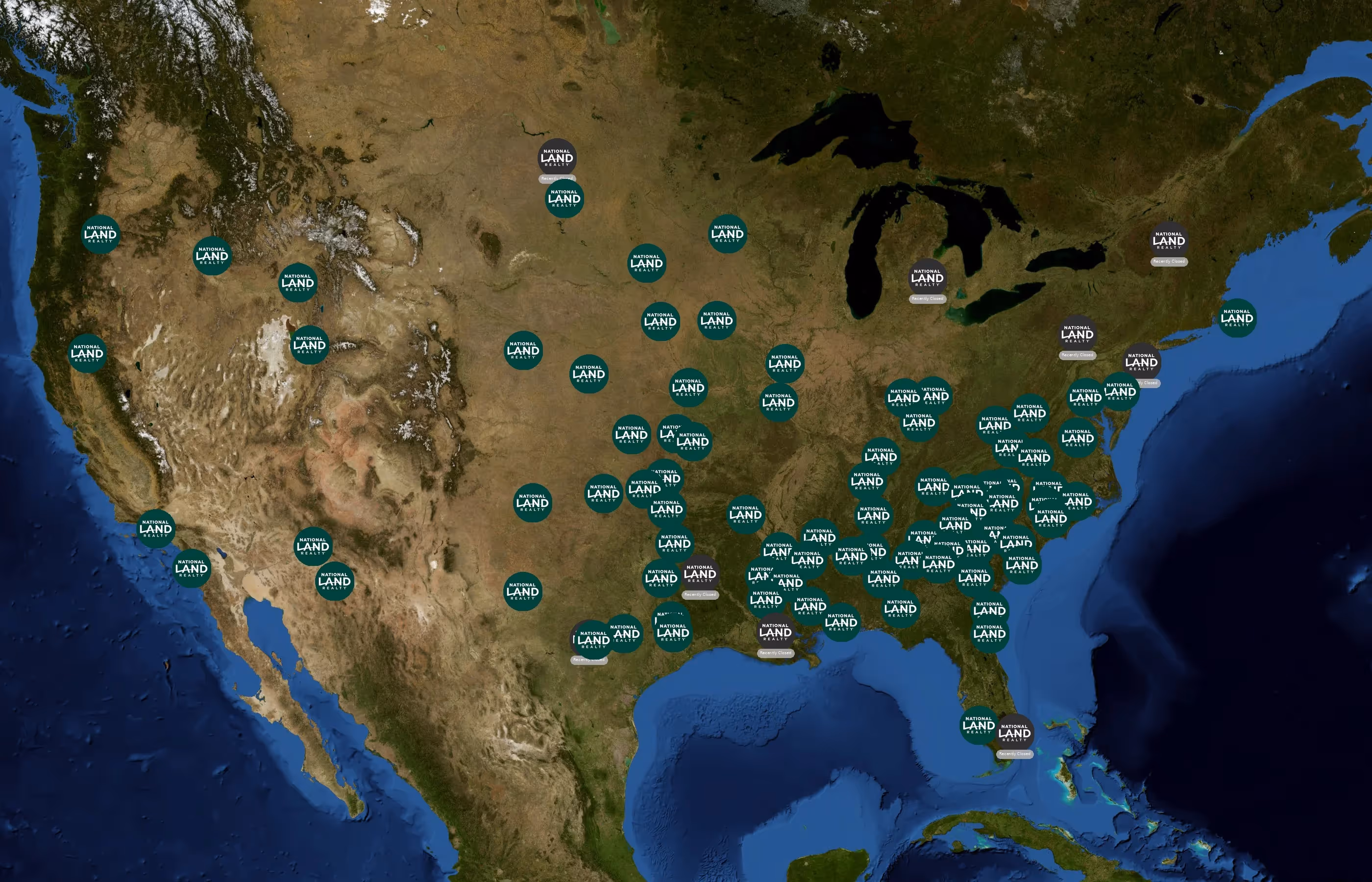 National Land Realty state distribution