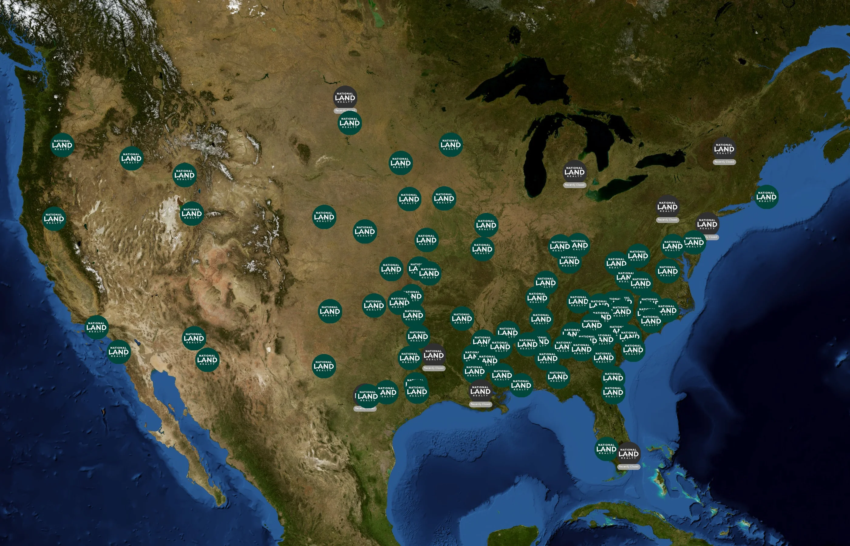 National Land Realty state distribution