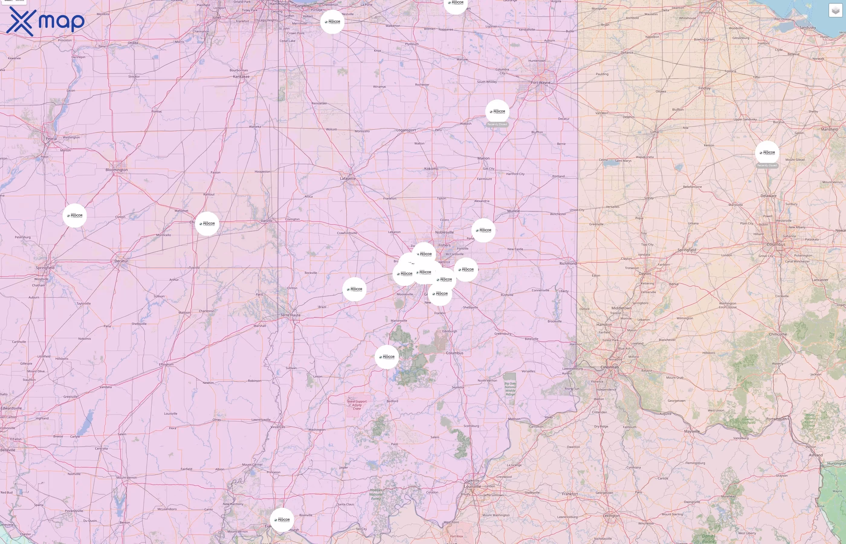 Pedcor street hotspots