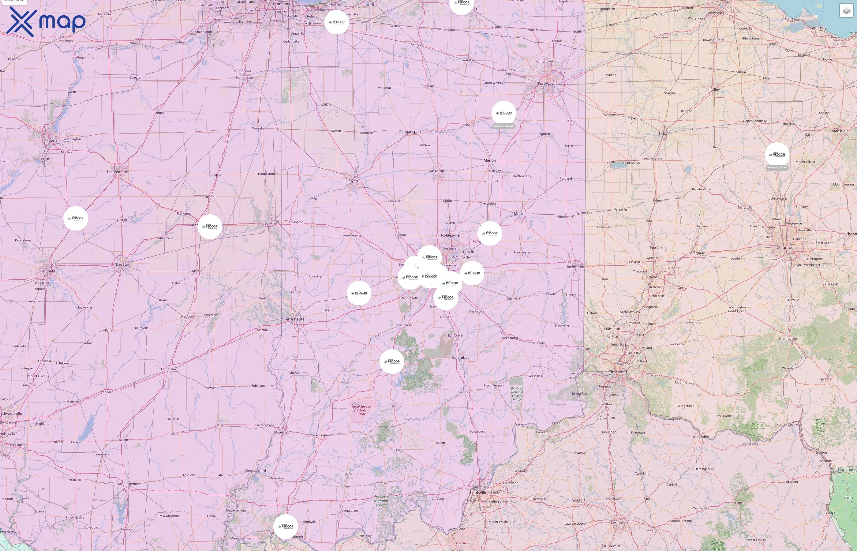 Pedcor street hotspots