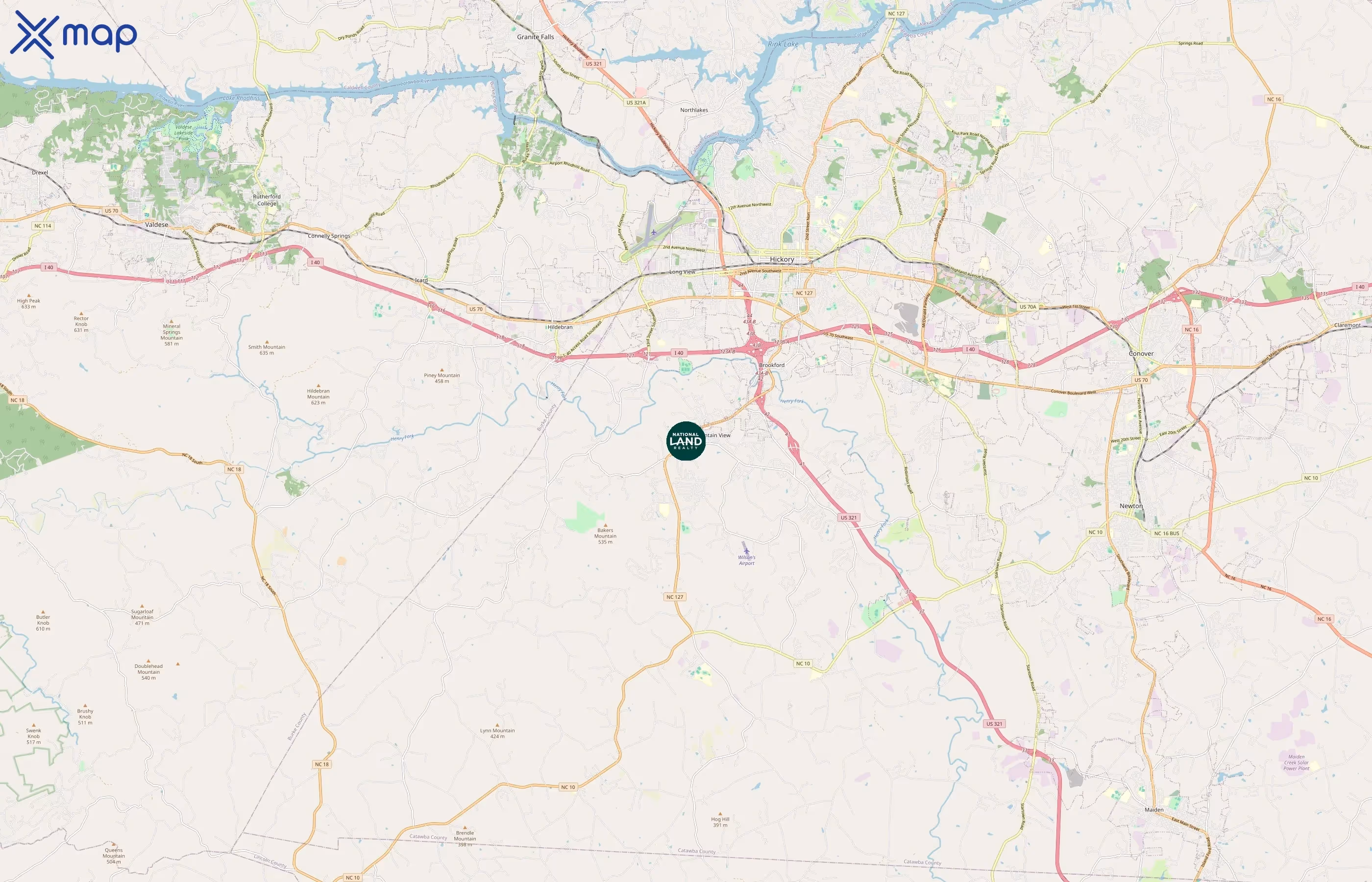 National Land Realty area coverage