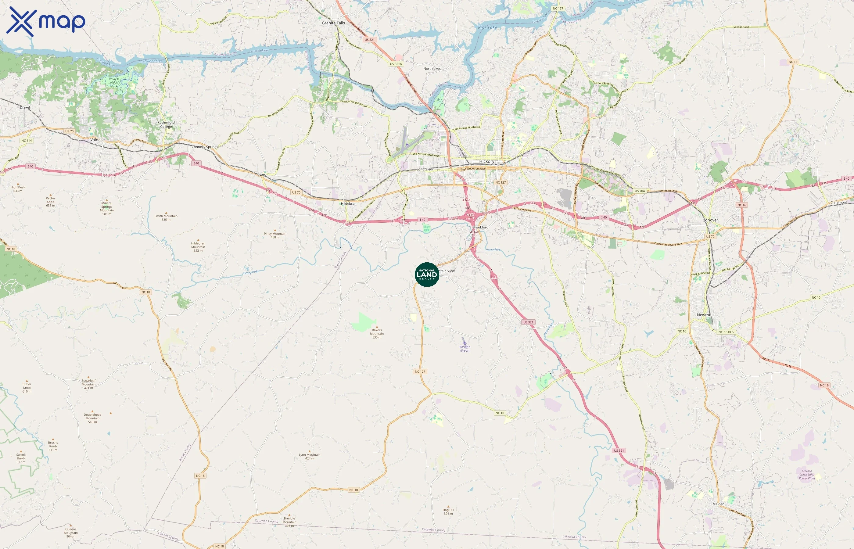 National Land Realty area coverage