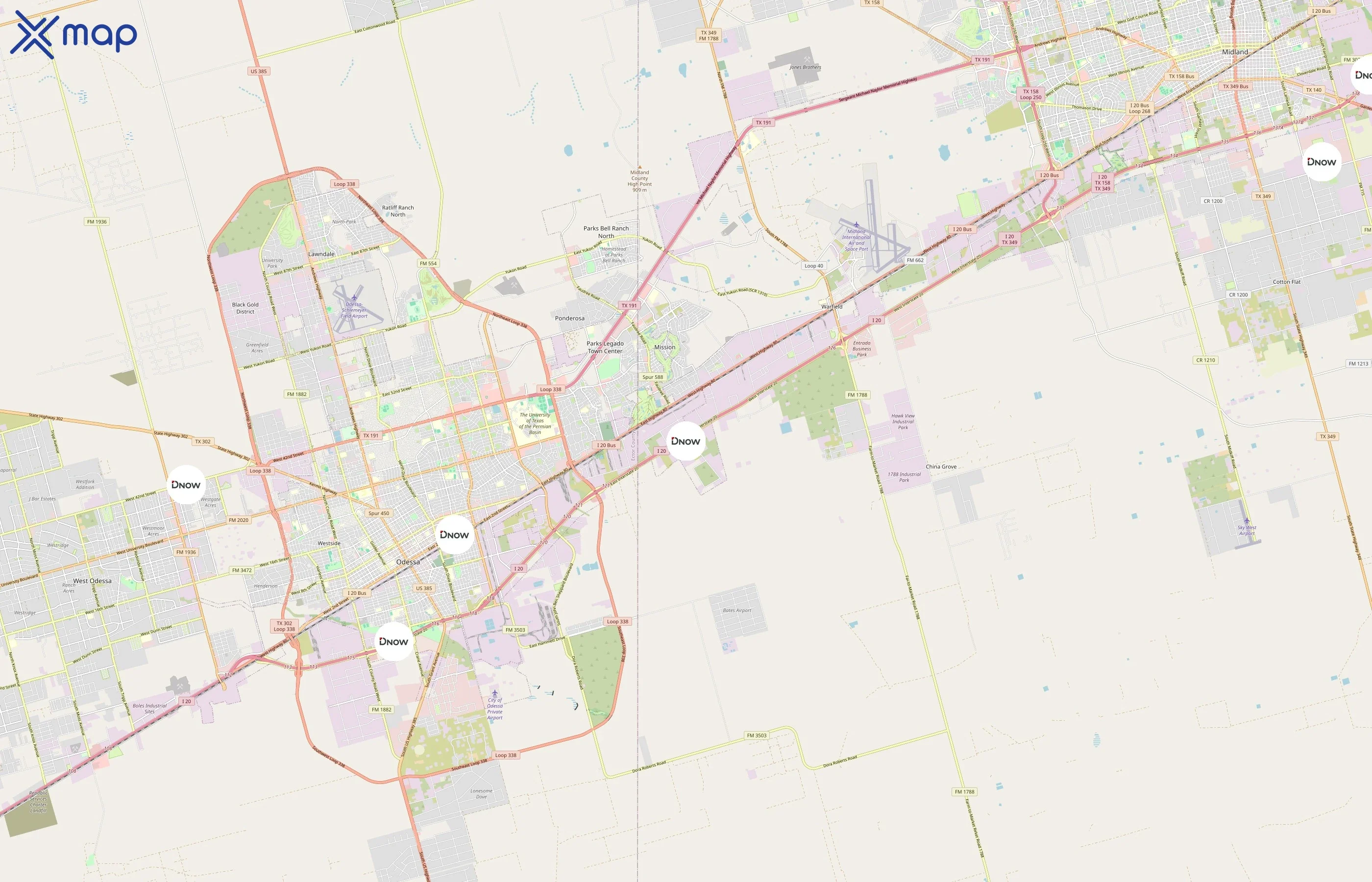DistributionNOW area coverage