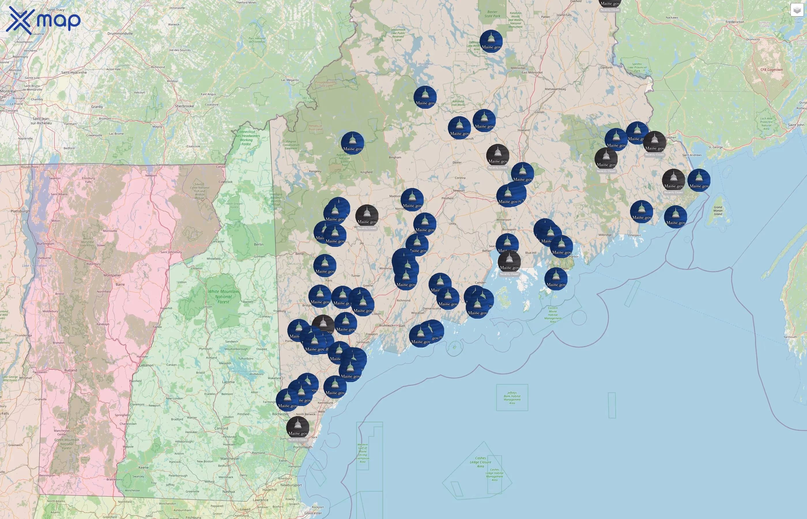 State of Maine street hotspots