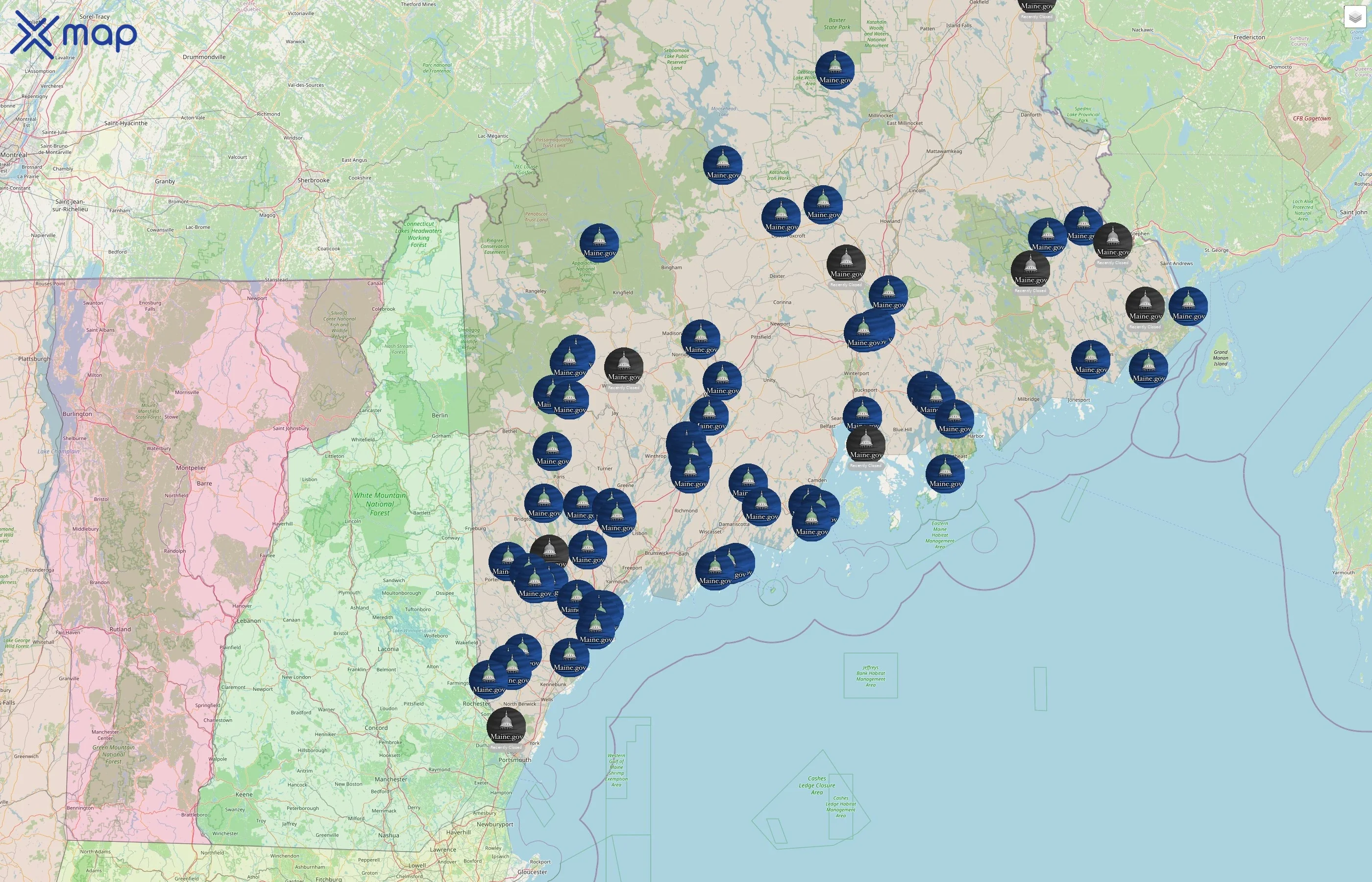 State of Maine street hotspots