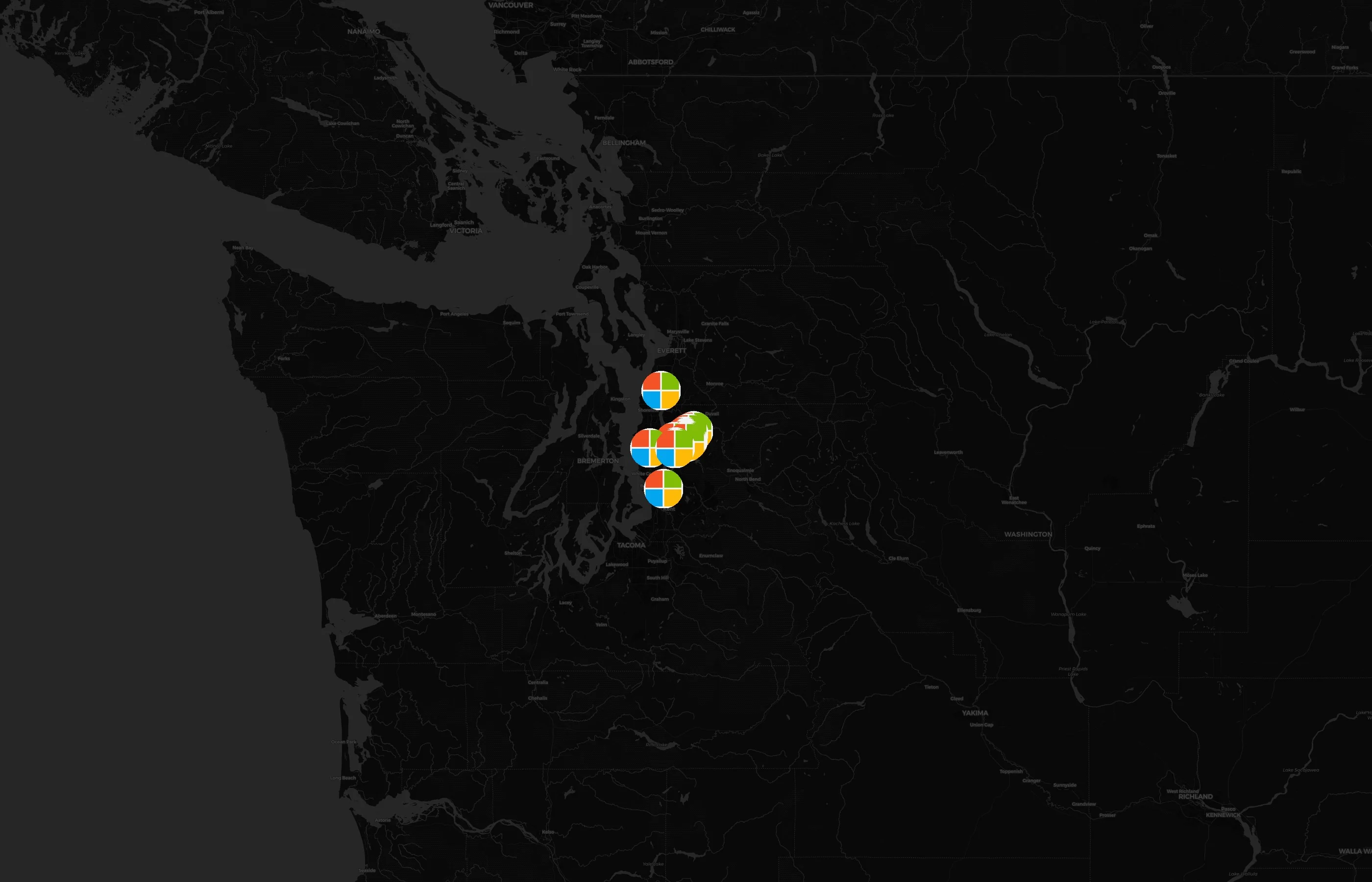 Microsoft city distribution