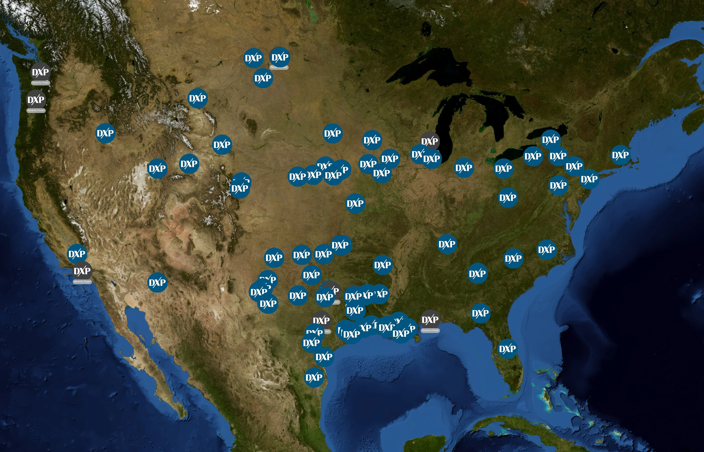 DXP Enterprises state distribution