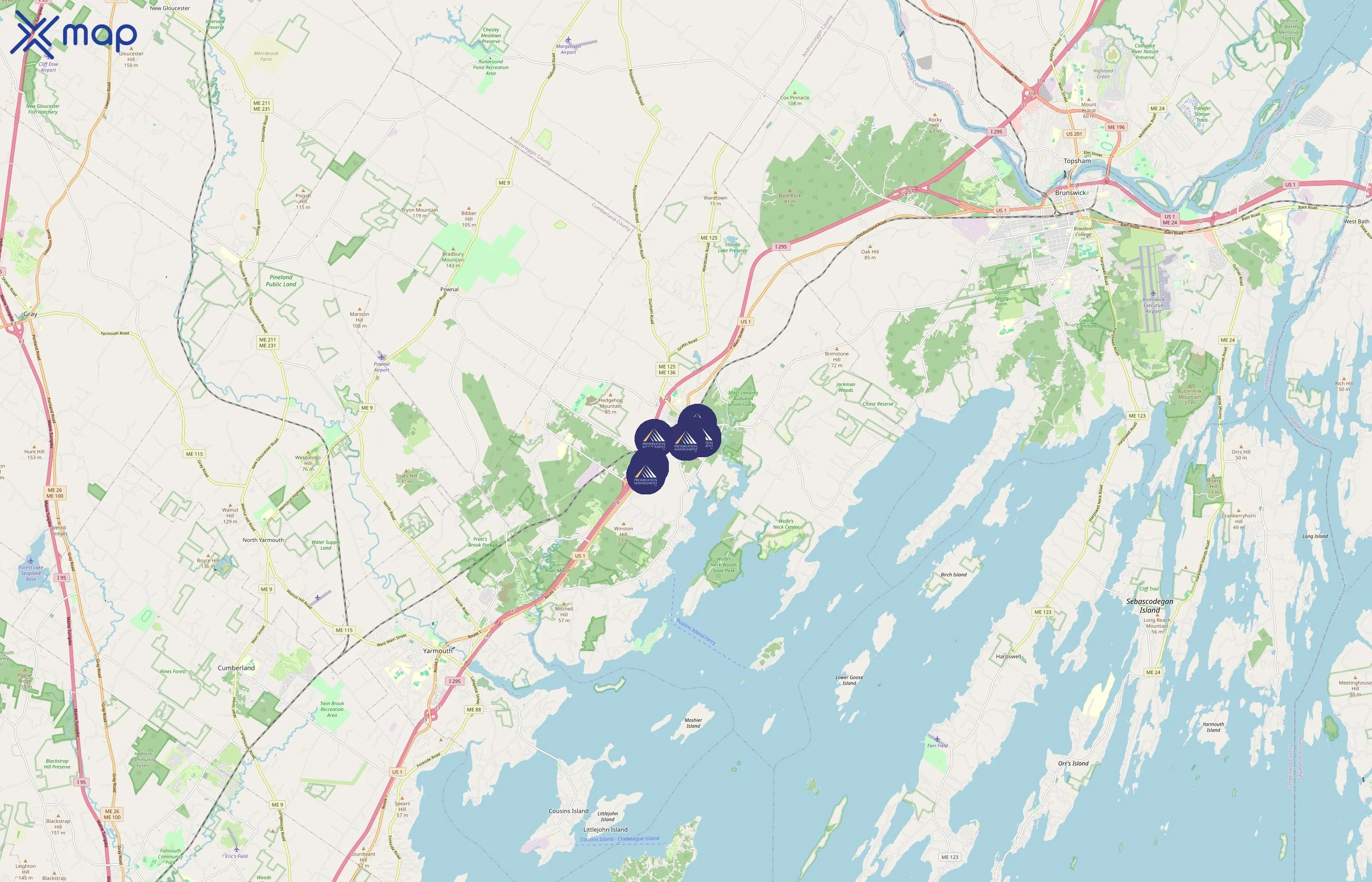 Preservation Management, Inc. area coverage