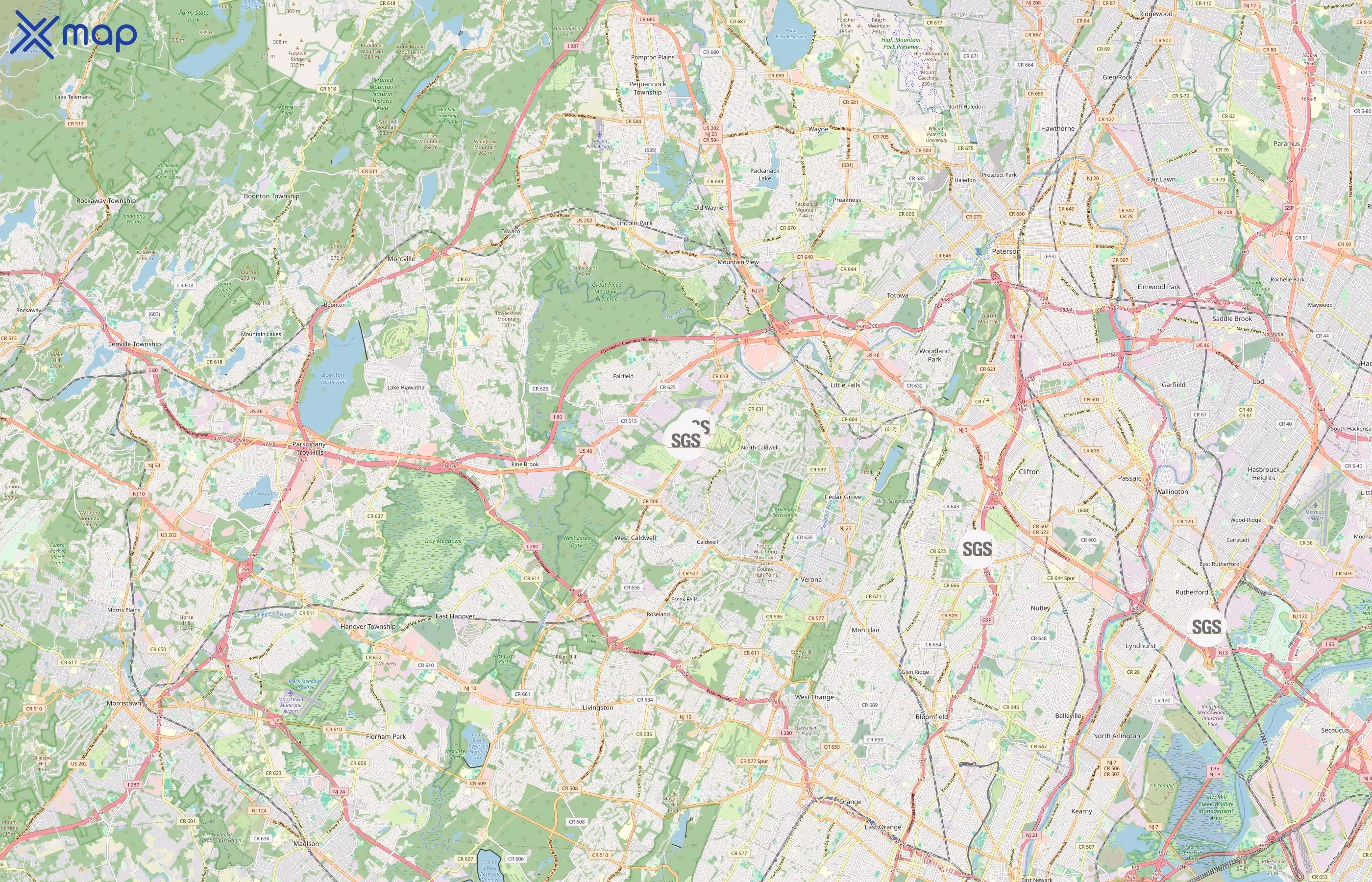 SGS area coverage