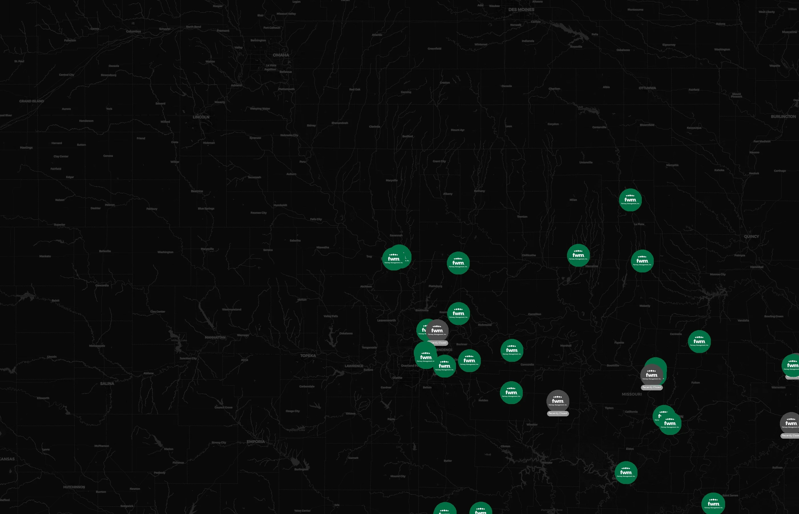 Fairway Management city distribution