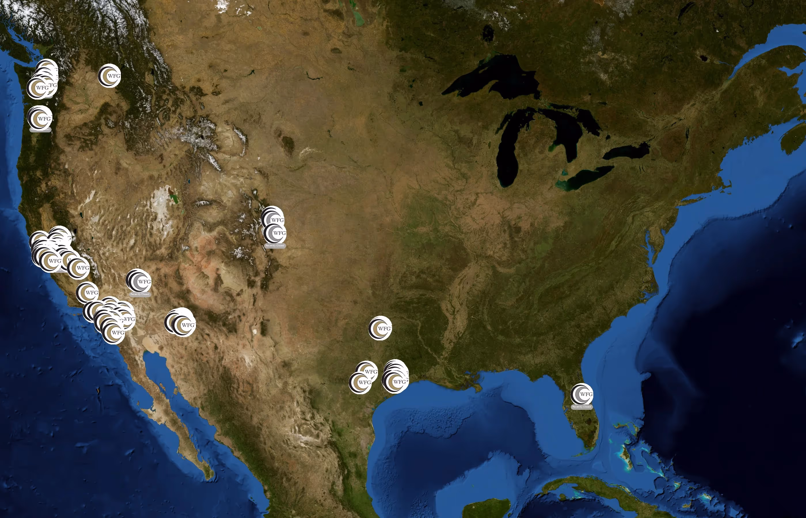 WFG National Title state distribution