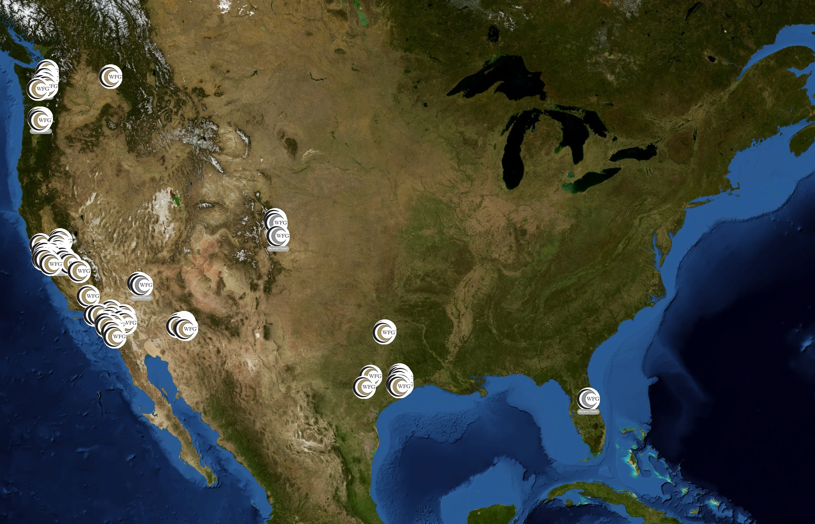 WFG National Title state distribution