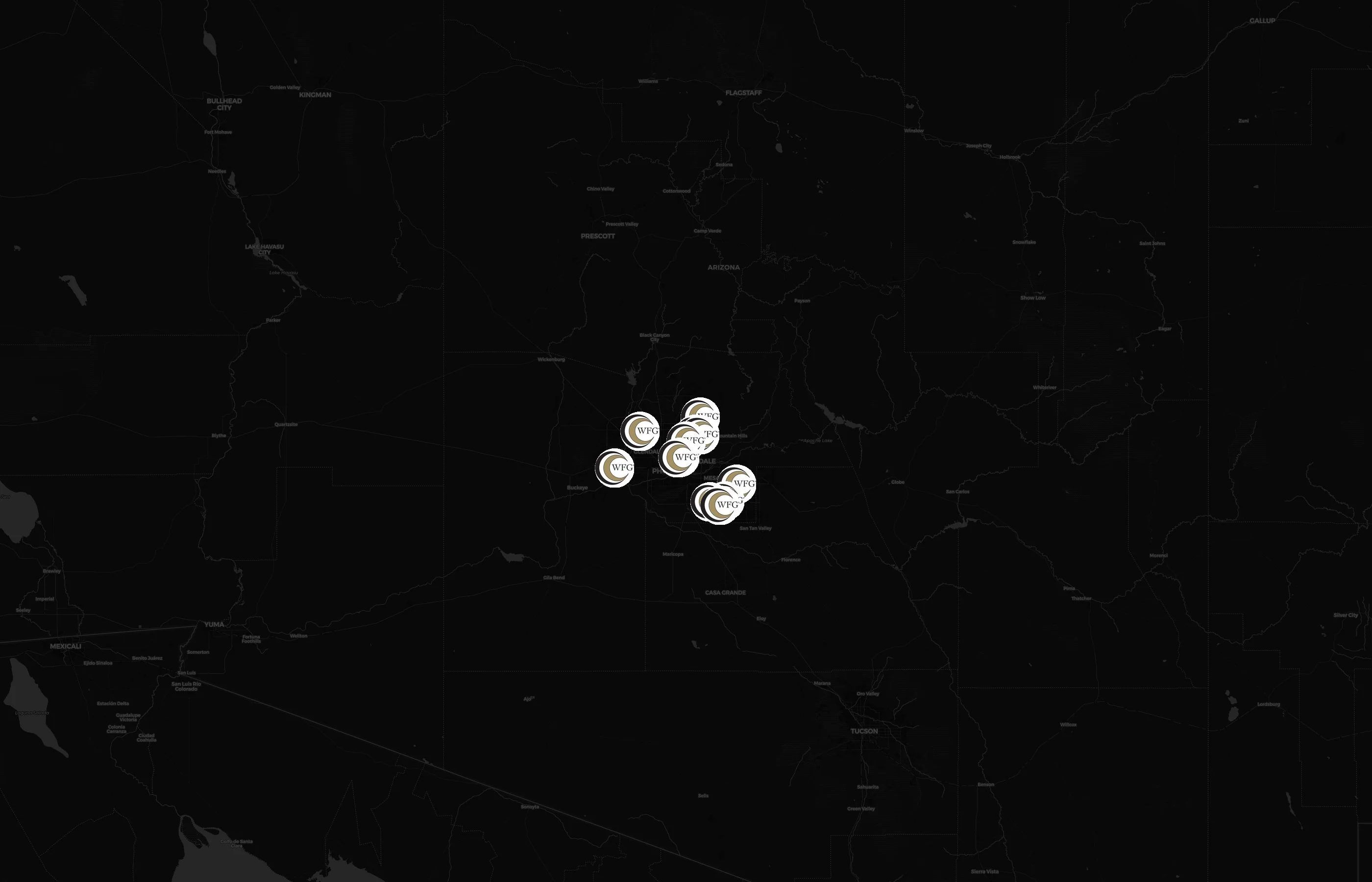 WFG National Title city distribution