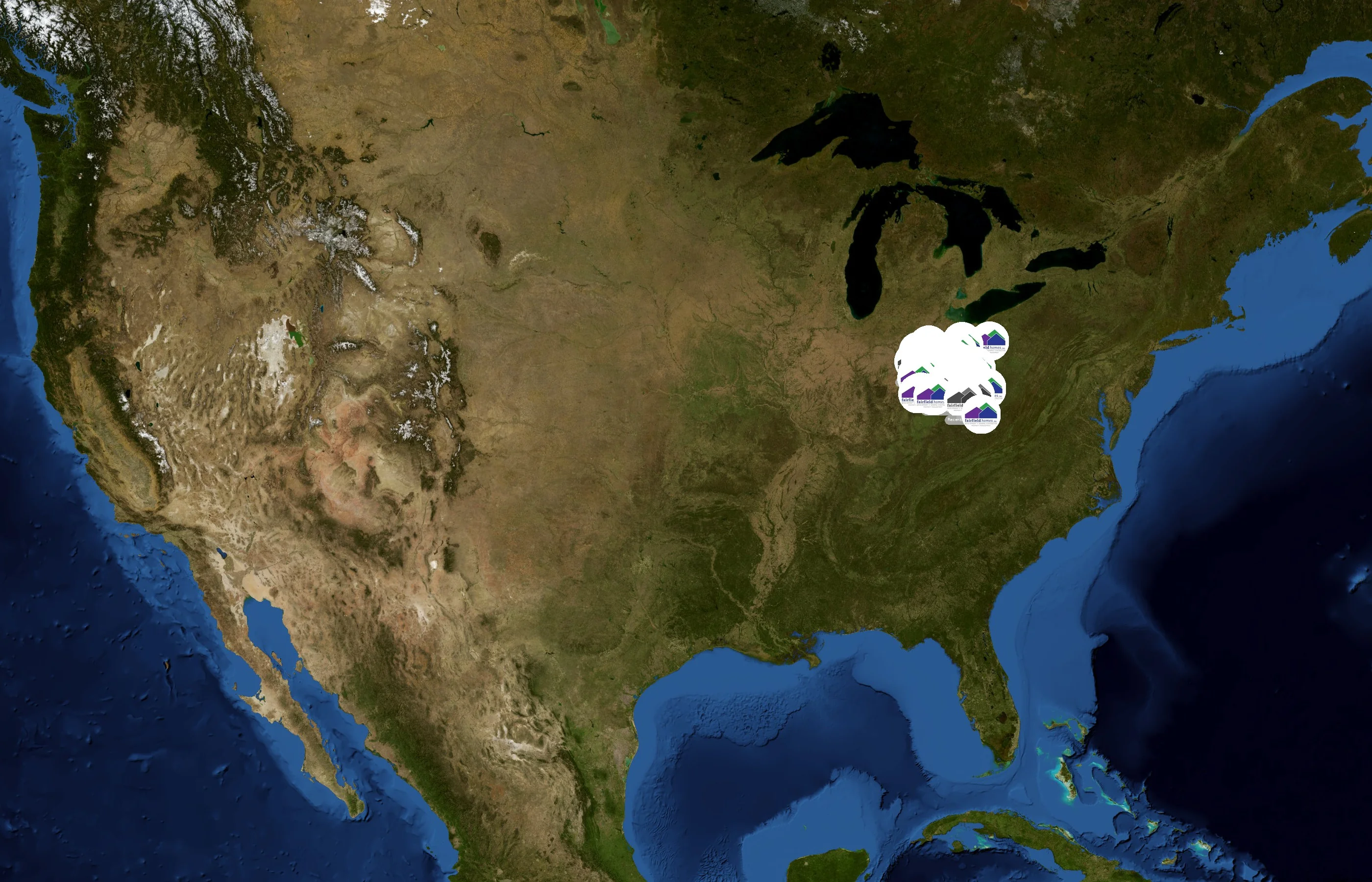 Fairfield Homes state distribution
