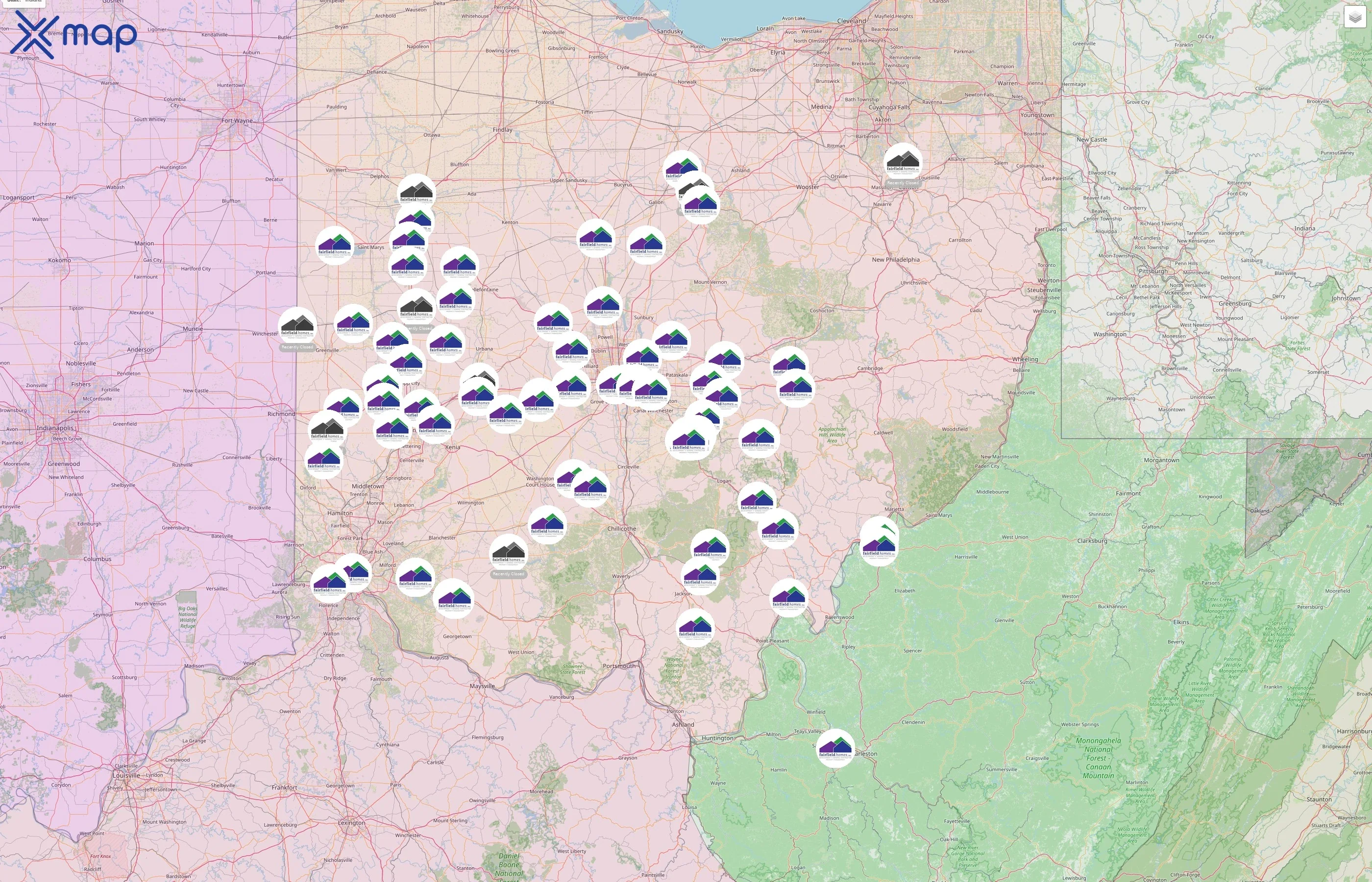 Fairfield Homes street hotspots
