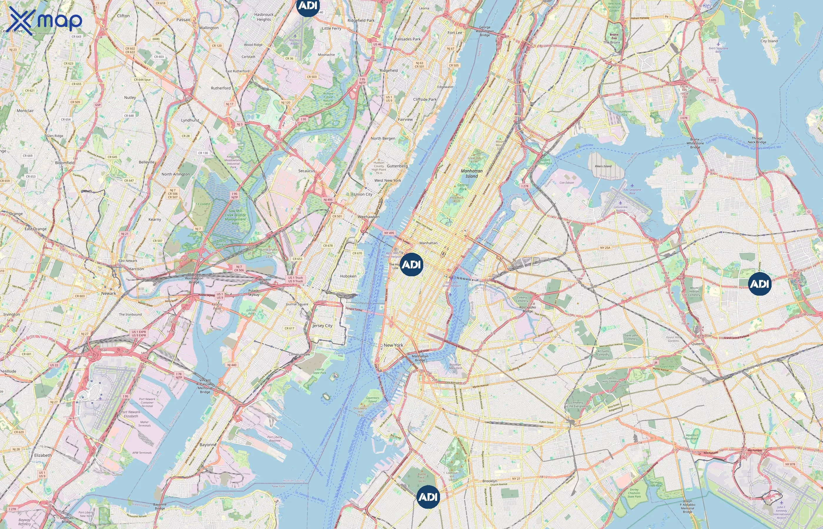 ADI Global Distribution area coverage