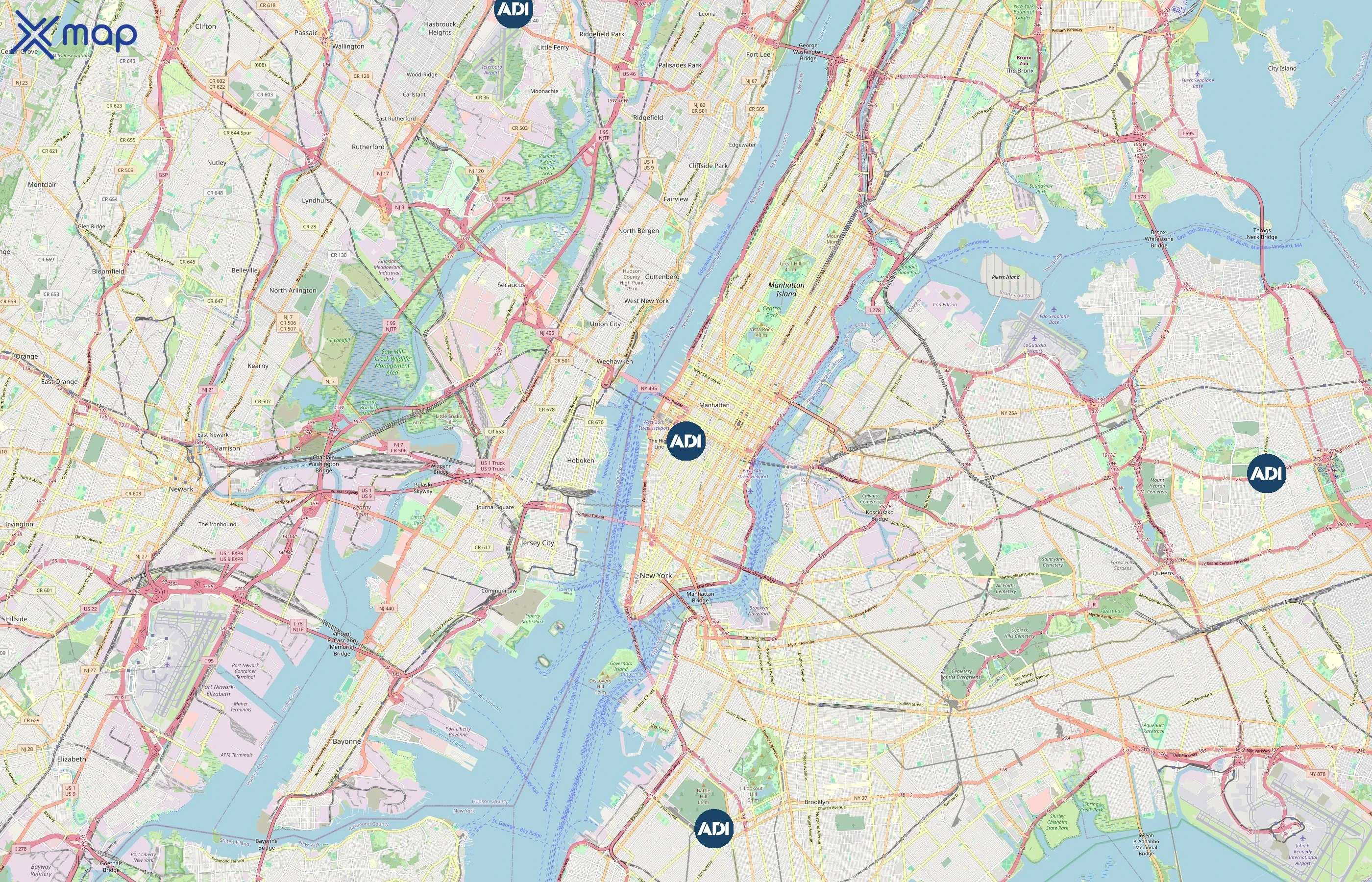 ADI Global Distribution area coverage