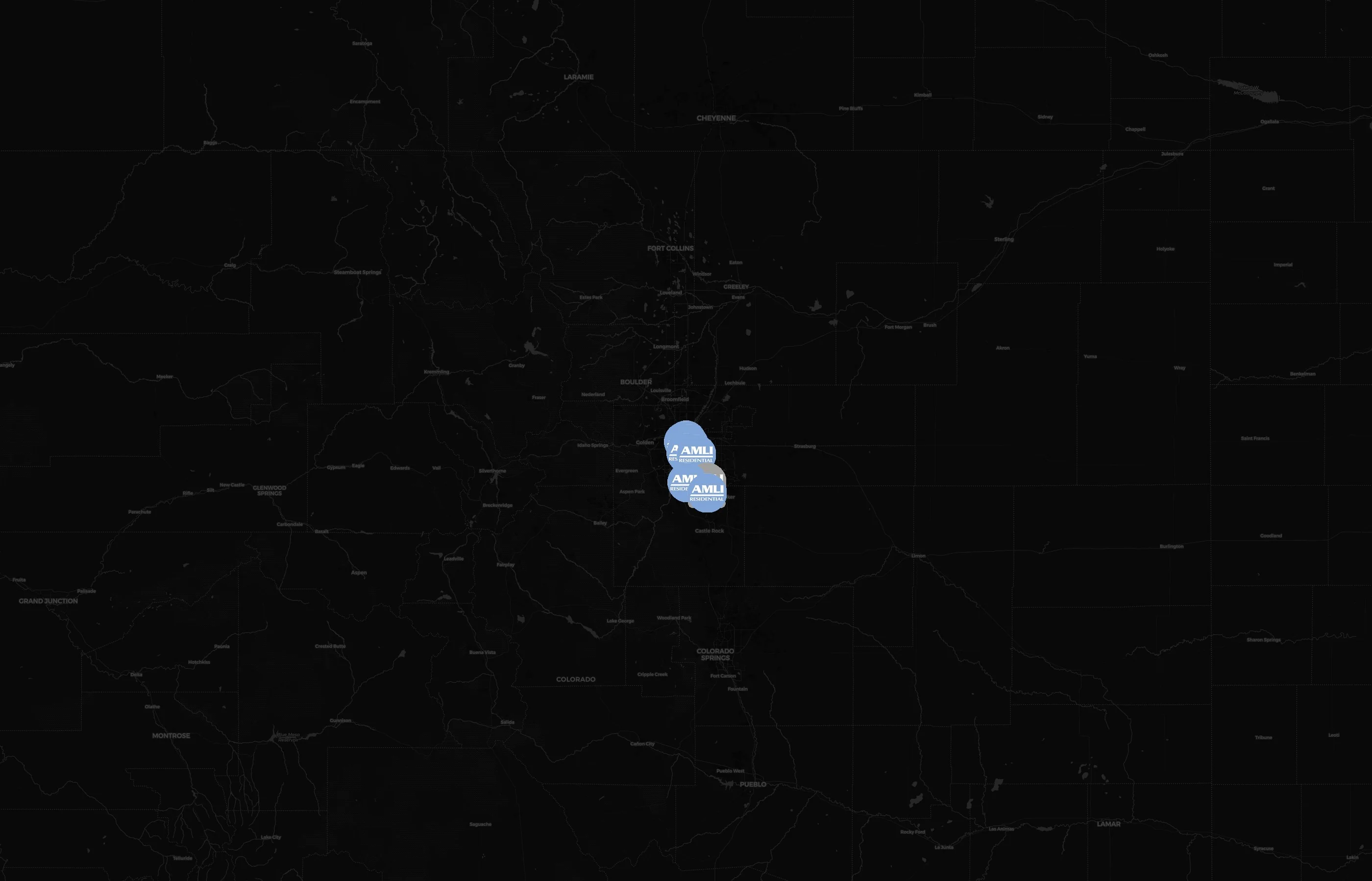AMLI Residential city distribution